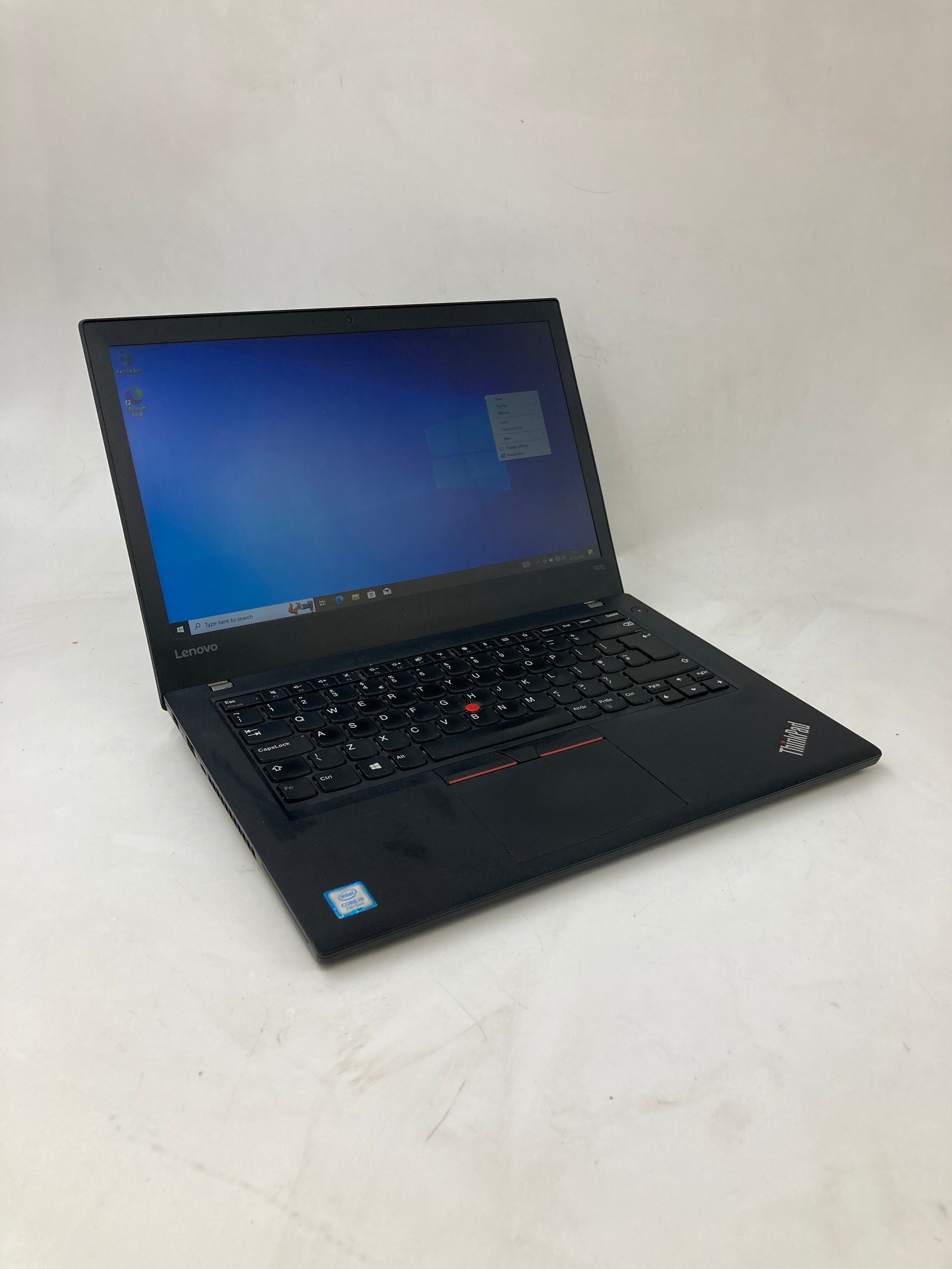 Lenovo Laptop Thinkpad T470 14" Screen i5 7200U 8GB Ram 128GB SSD Win 10