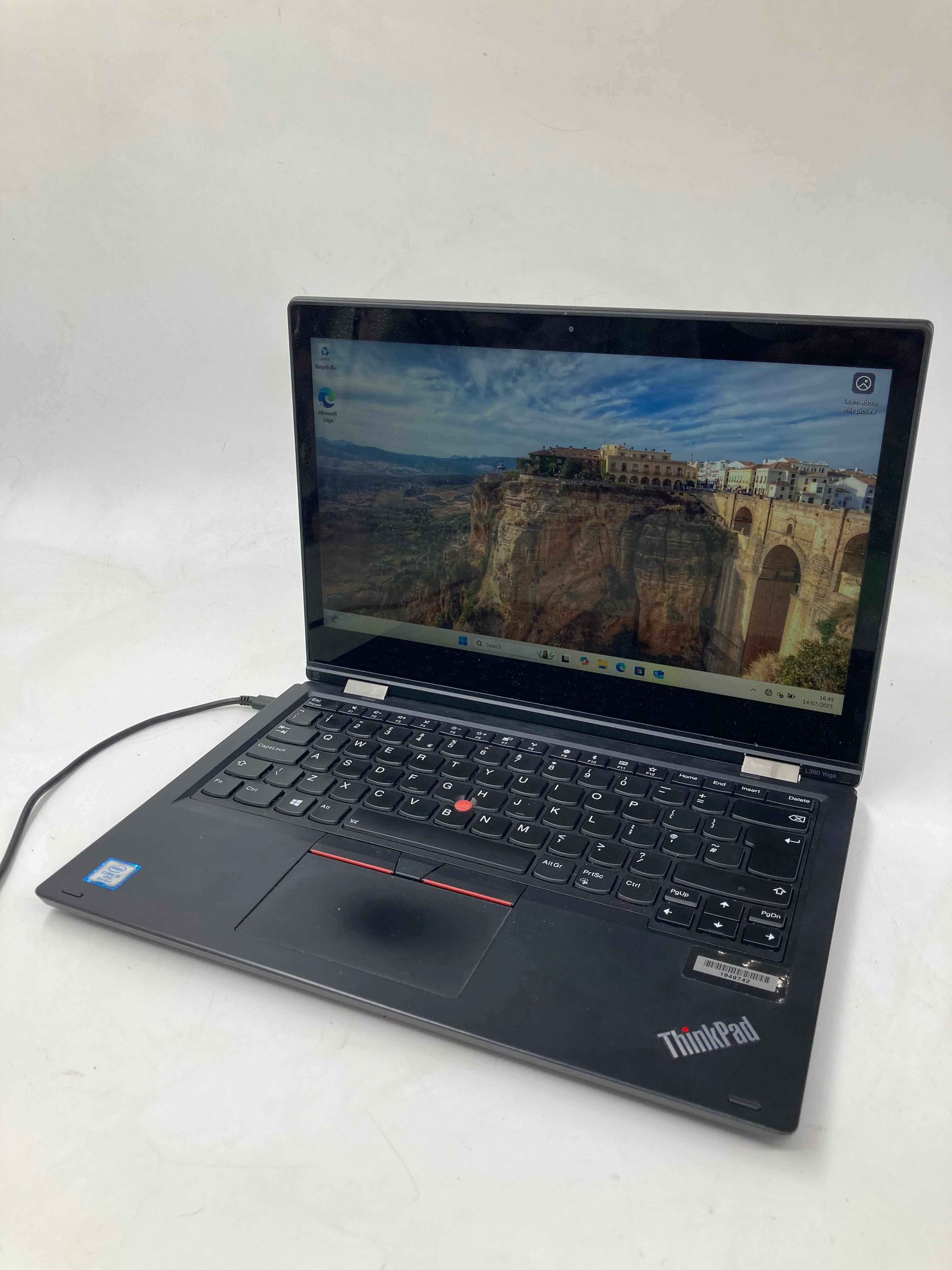 Lenovo ThinkPad L390 Yoga 13.3" Screen i5 8th Gen 16GB RAM 128GB SSD Win 11