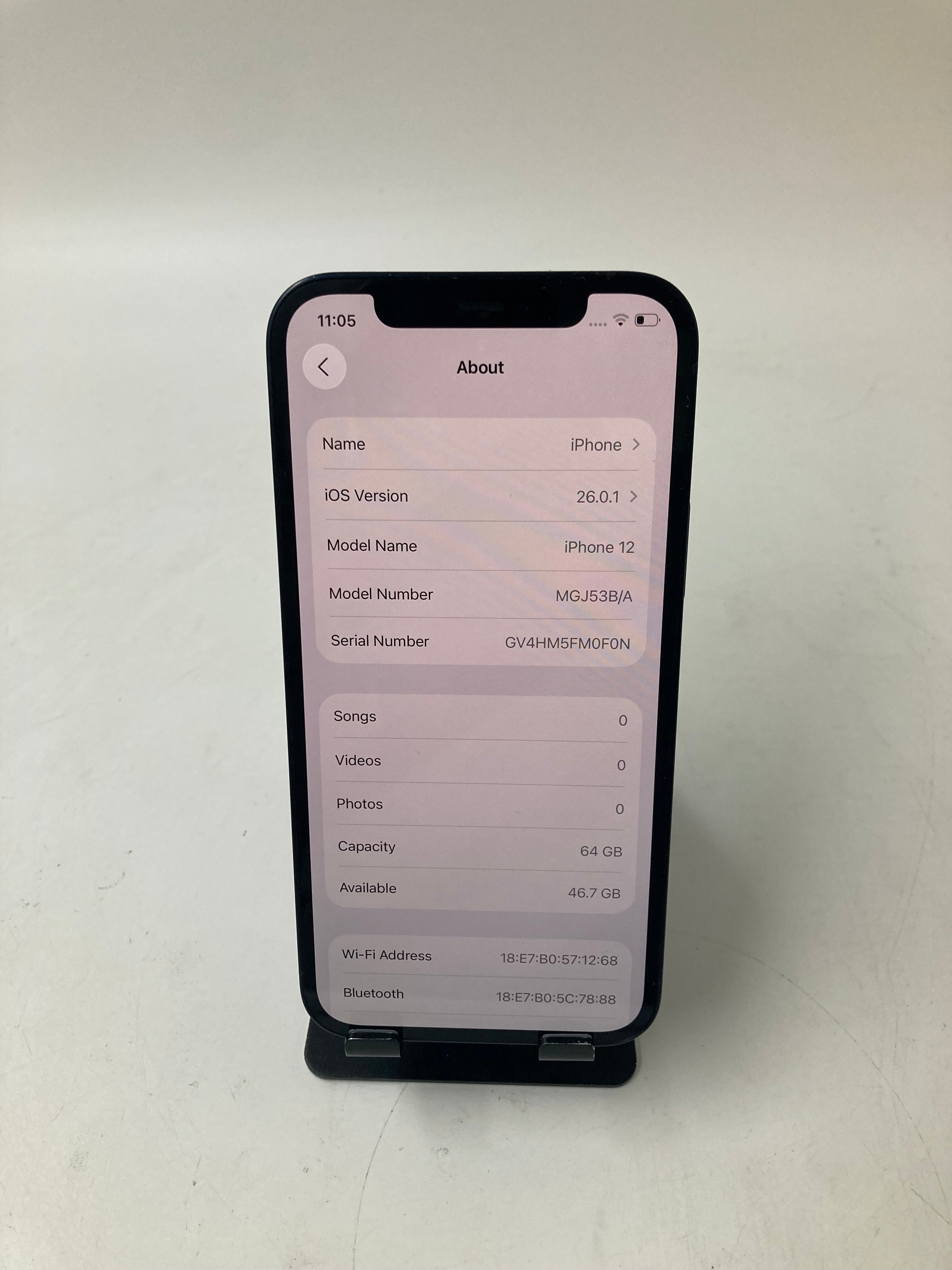 Apple iPhone 12 64GB Black Unlocked 95% Battery Health