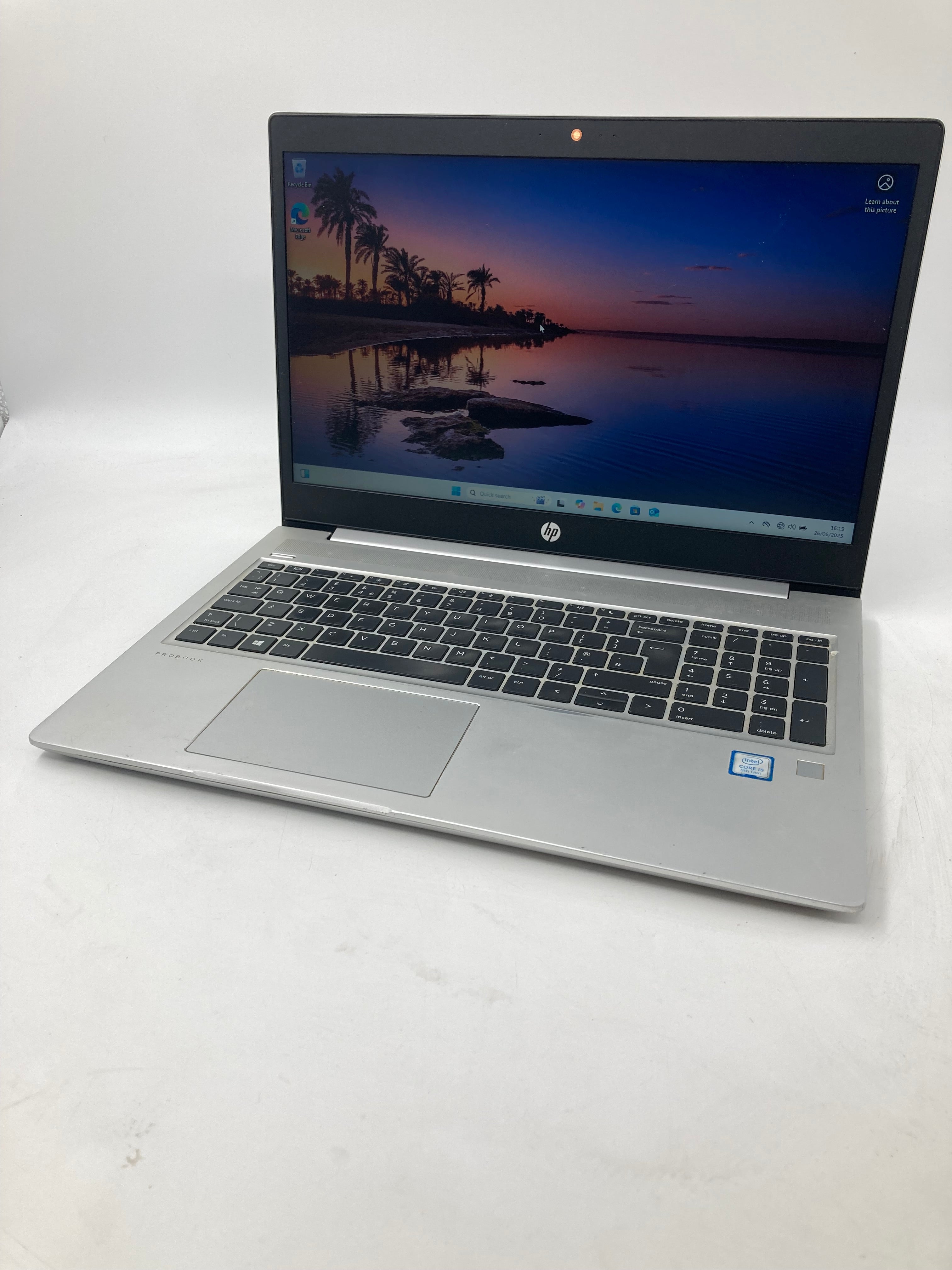 HP ProBook 450 G6 15" Screen I5 8th Gen 4GB RAM 256GB SSD Win 11