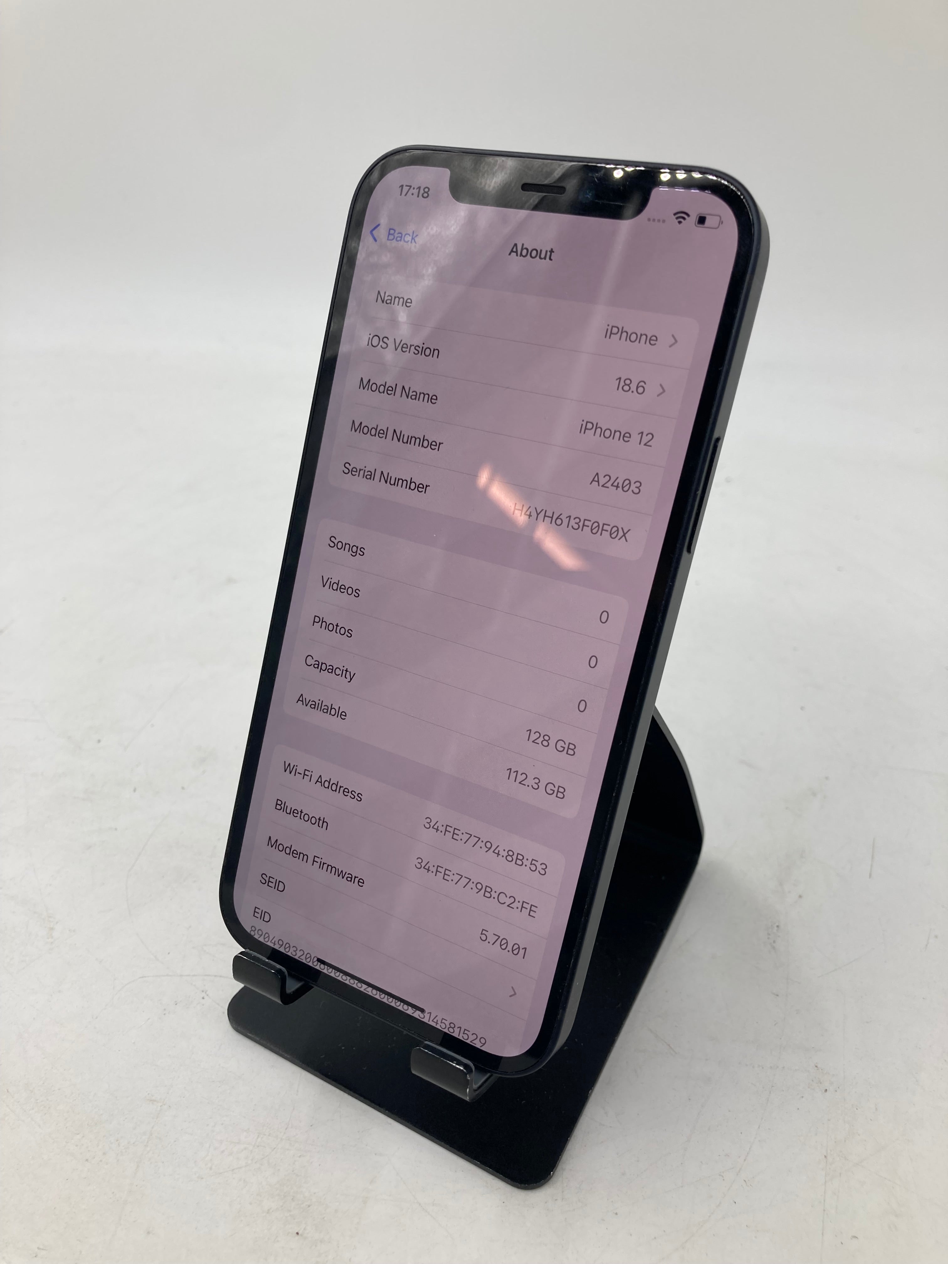 Apple iPhone 12 A2403 128GB Black - Unlocked