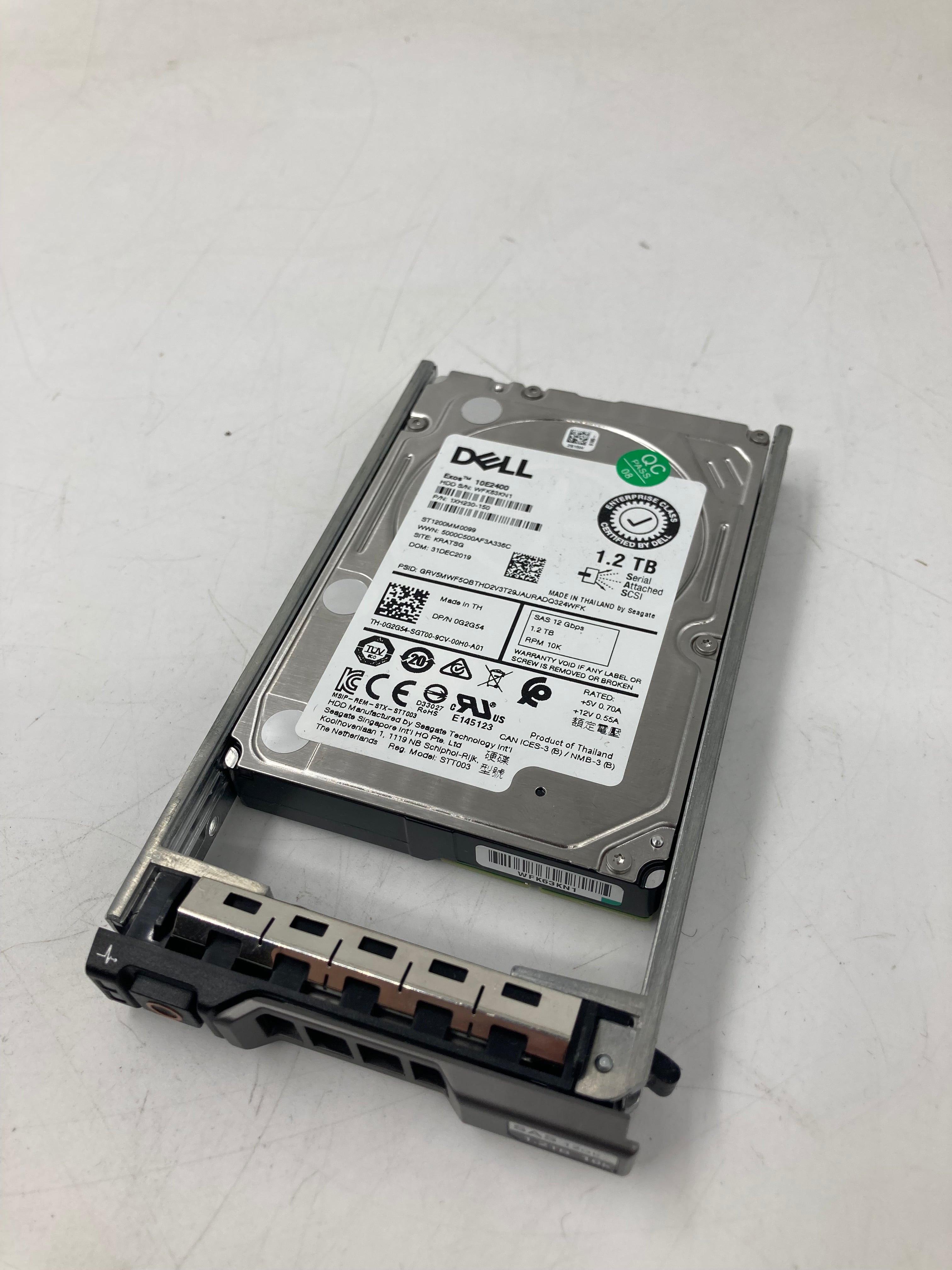 Dell HDD 2.5" SAS 1TB 1.2TB 10K 7.2K RPM 6Gbps P/N 09W5WV 0G2G54 056M6W Lot of 9