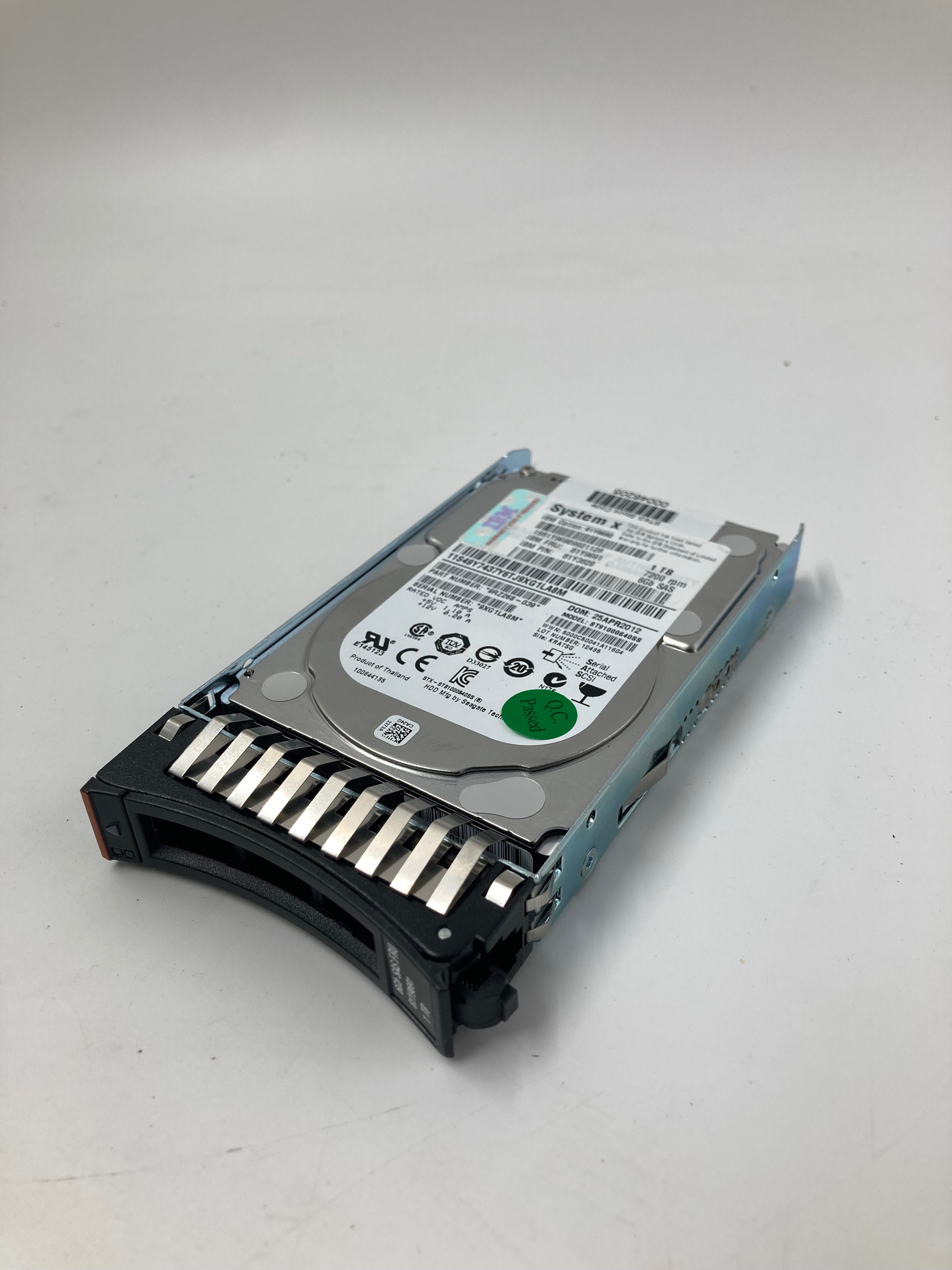 IBM HDD 2.5" SAS 1TB 7.2K RPM 6Gbps FRU 81Y9691 Lot of 9