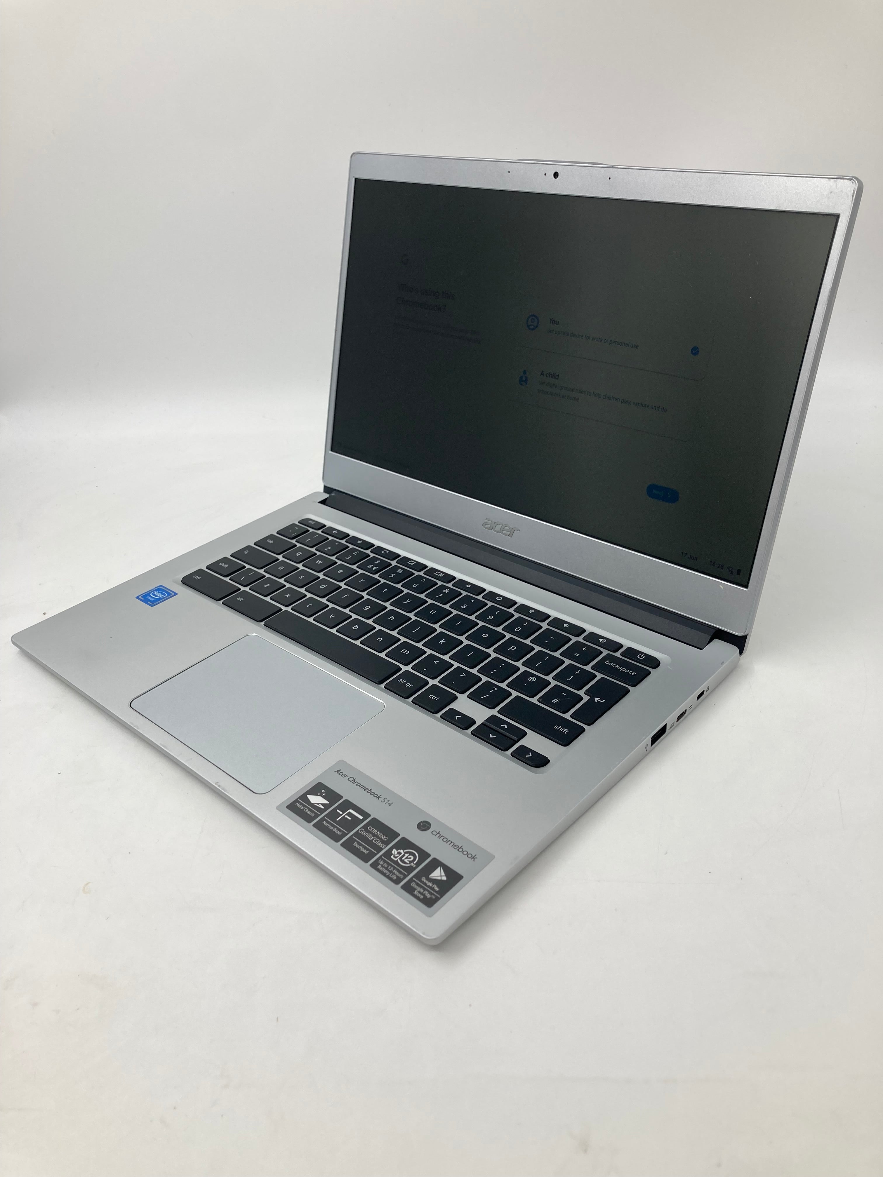 Acer ChromeBook N18Q3 14" Screen Intel Celeron N3350 4GB RAM 16GB SSD No OS