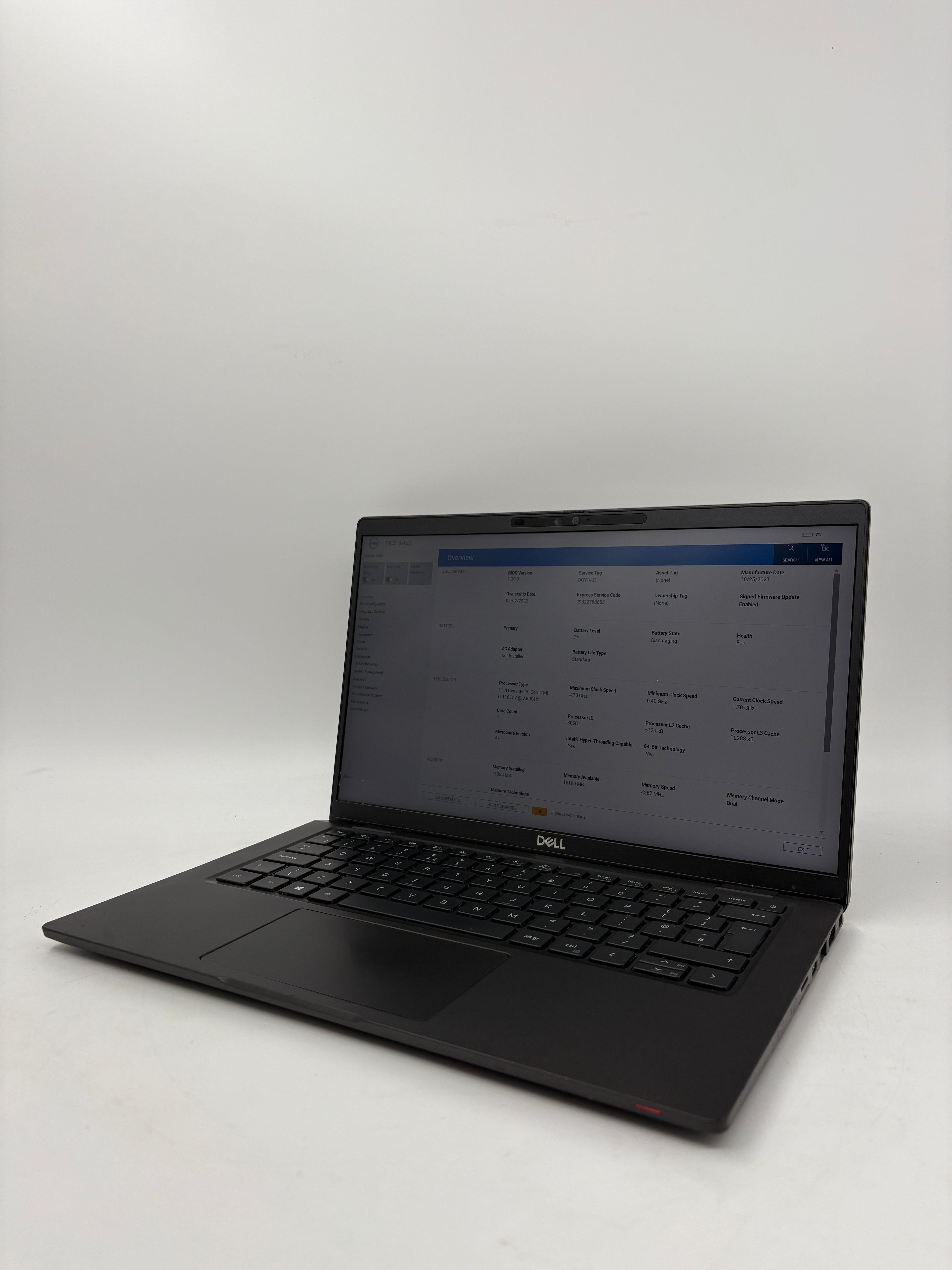 Dell Laptop Latitude 7420 14" Screen i7 11th Gen 16GB RAM 512GB SSD W11