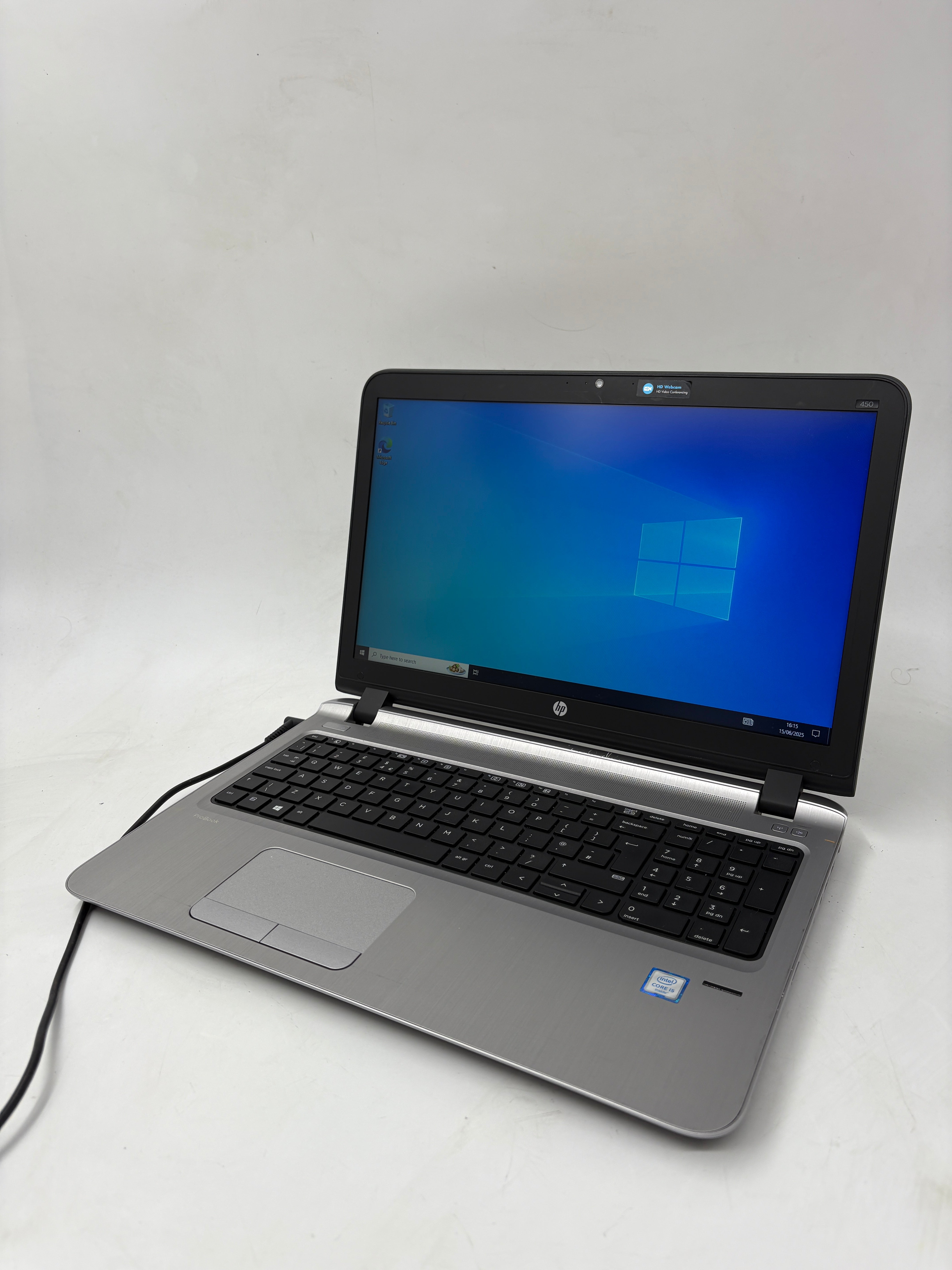 HP Laptop ProBook 450 G3 15.6" Screen i5 6th Gen 8GB RAM 500GB HDD W10