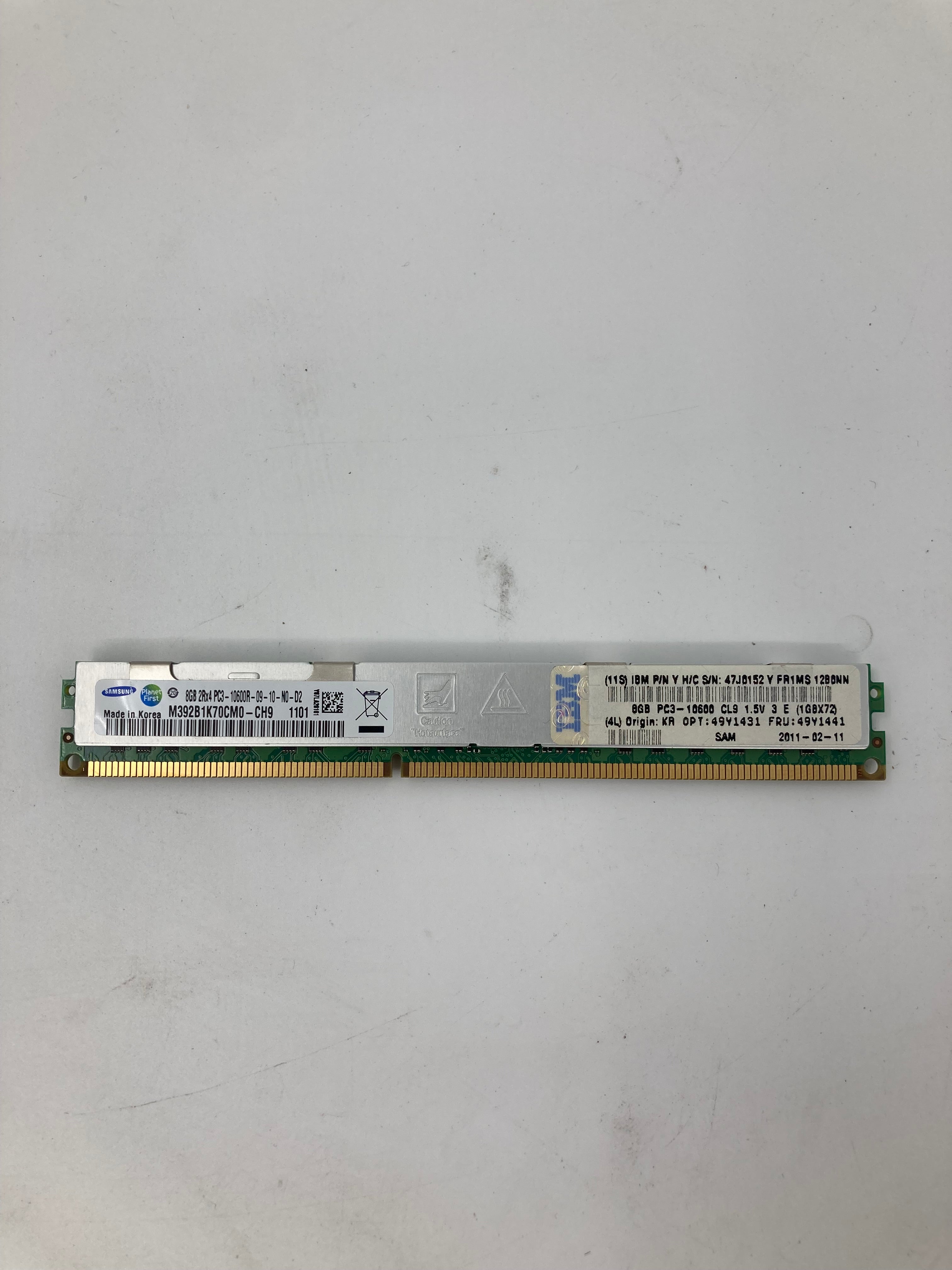Samsung 8GB Server RAM M393B1K70CHD-CH9 PC3-10600R Lot of 4