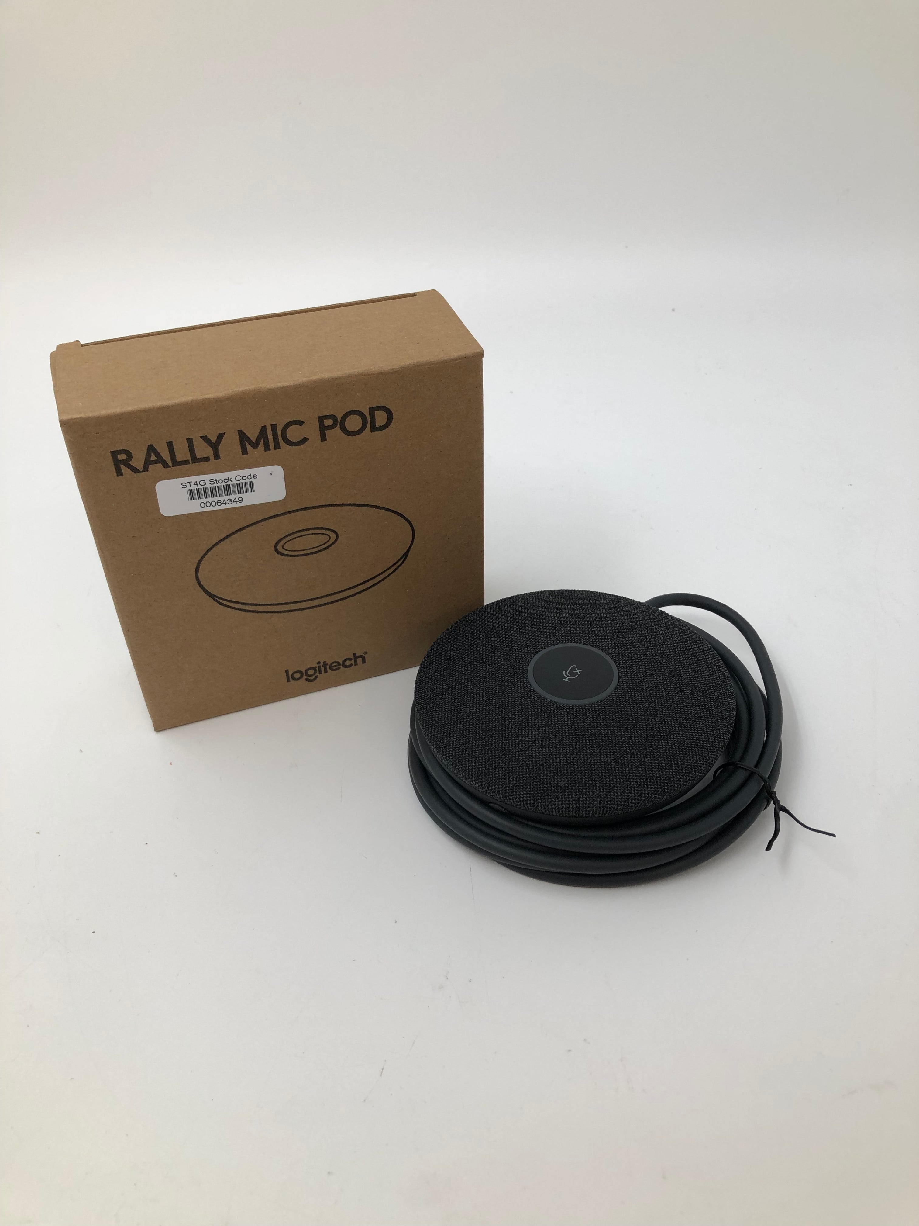 Logitech Rally Mic Pod, 90Hz – 16kHz Frequency, New in Original Box, Graphite