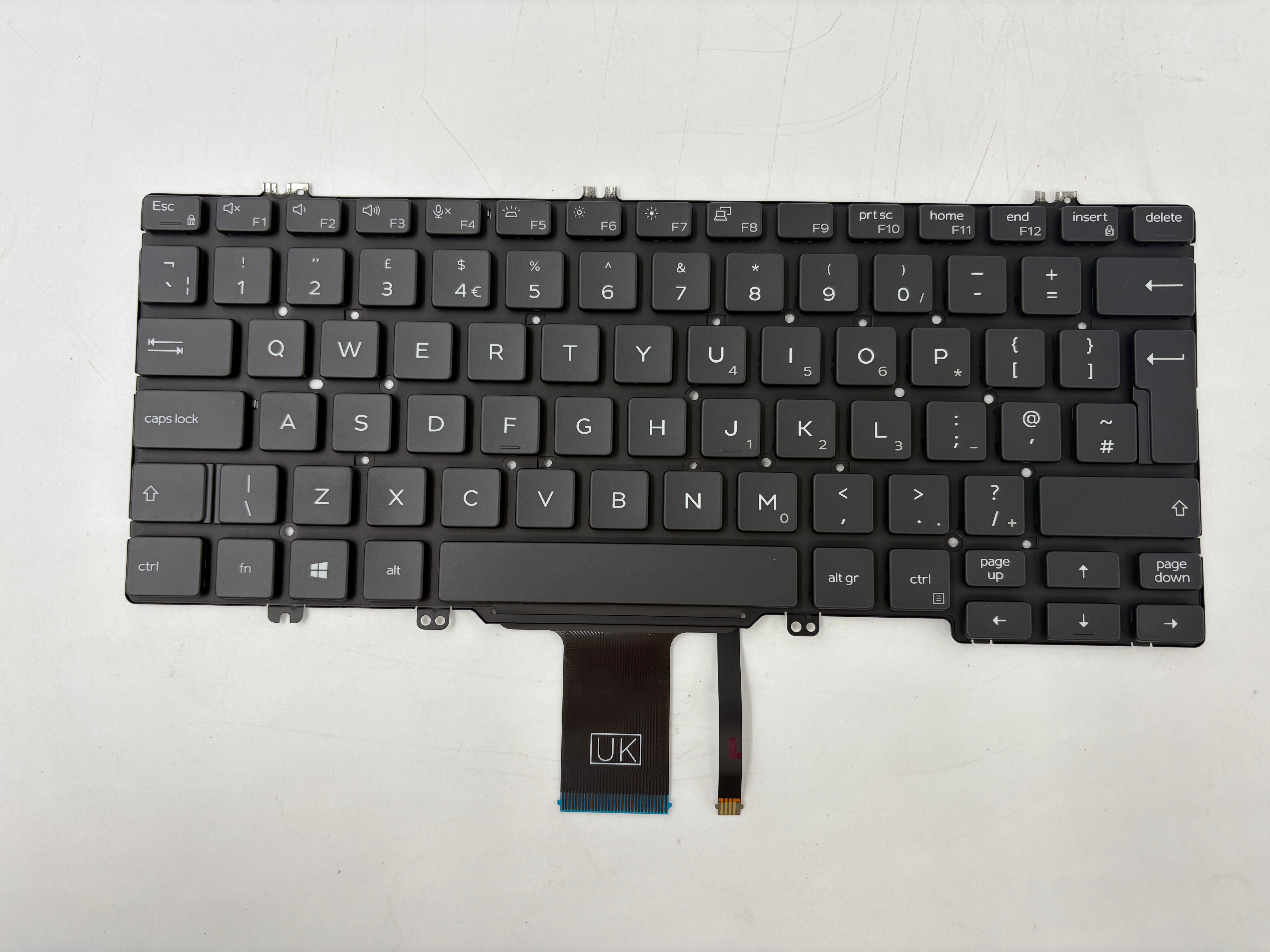 Dell 3JKFK 666FG 92V8V Latitude 7300 5310 5300 UK Backlit Keyboard