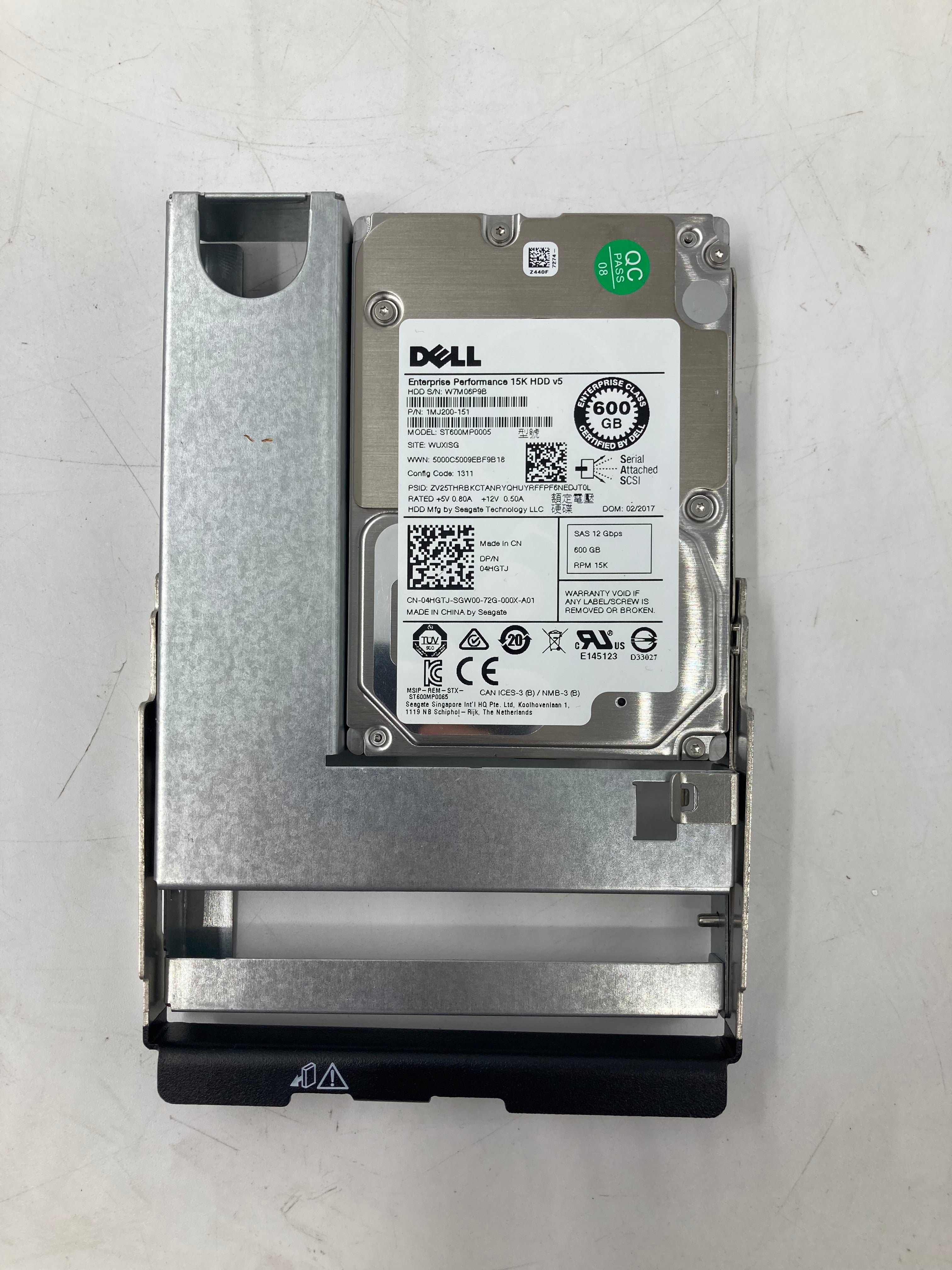 Dell HDD 2.5" SAS 600GB 10K RPM 6Gbps 3.5" Caddy Lot Of 10