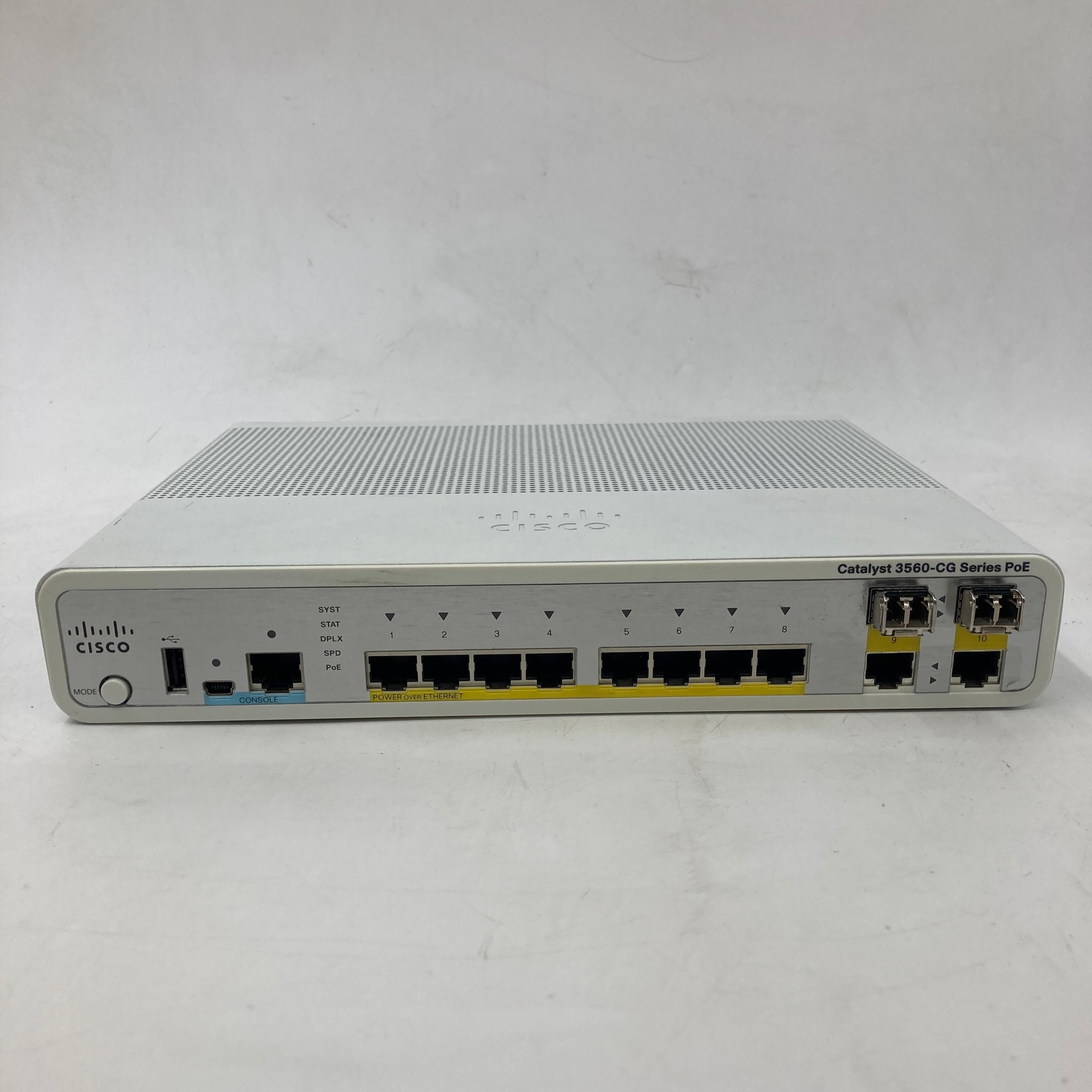 Cisco WS-C3560CG-8PC-S - Switch - Catalyst 3560-CG Series PoE 8-Port - Used