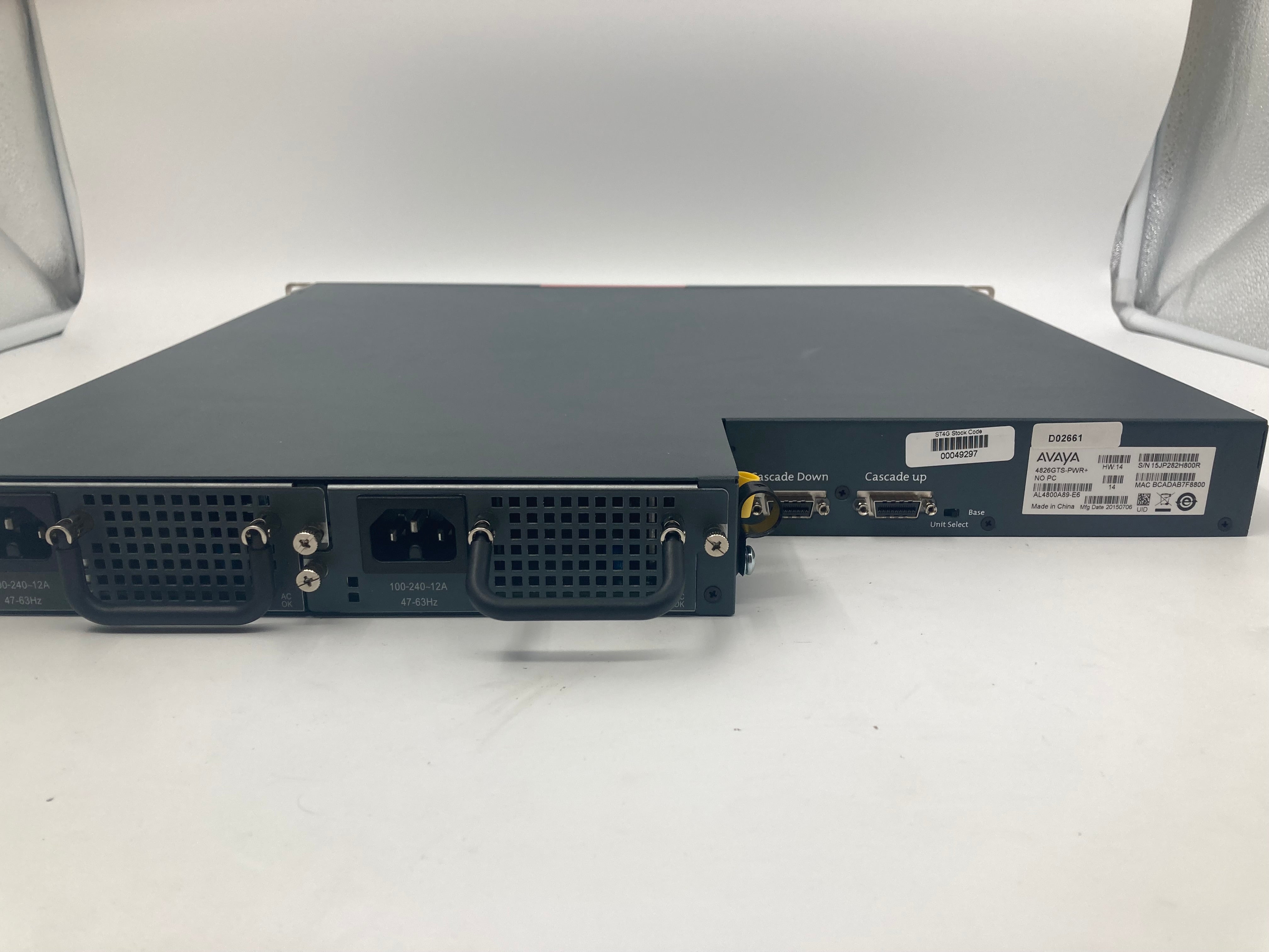 Avaya 4850GTS-PWR+ 48-Port PoE Gigabit Ethernet Network Switch