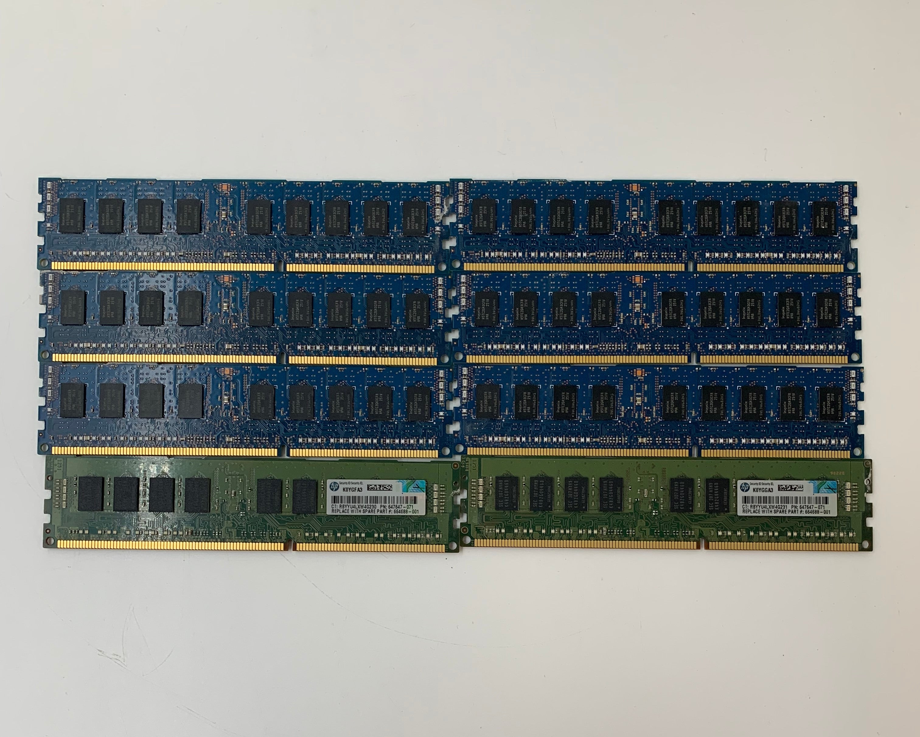 Samsung/SK Hynix Server RAM | 8x 4GB DDR3 | 1333 MHz | Mixed Models