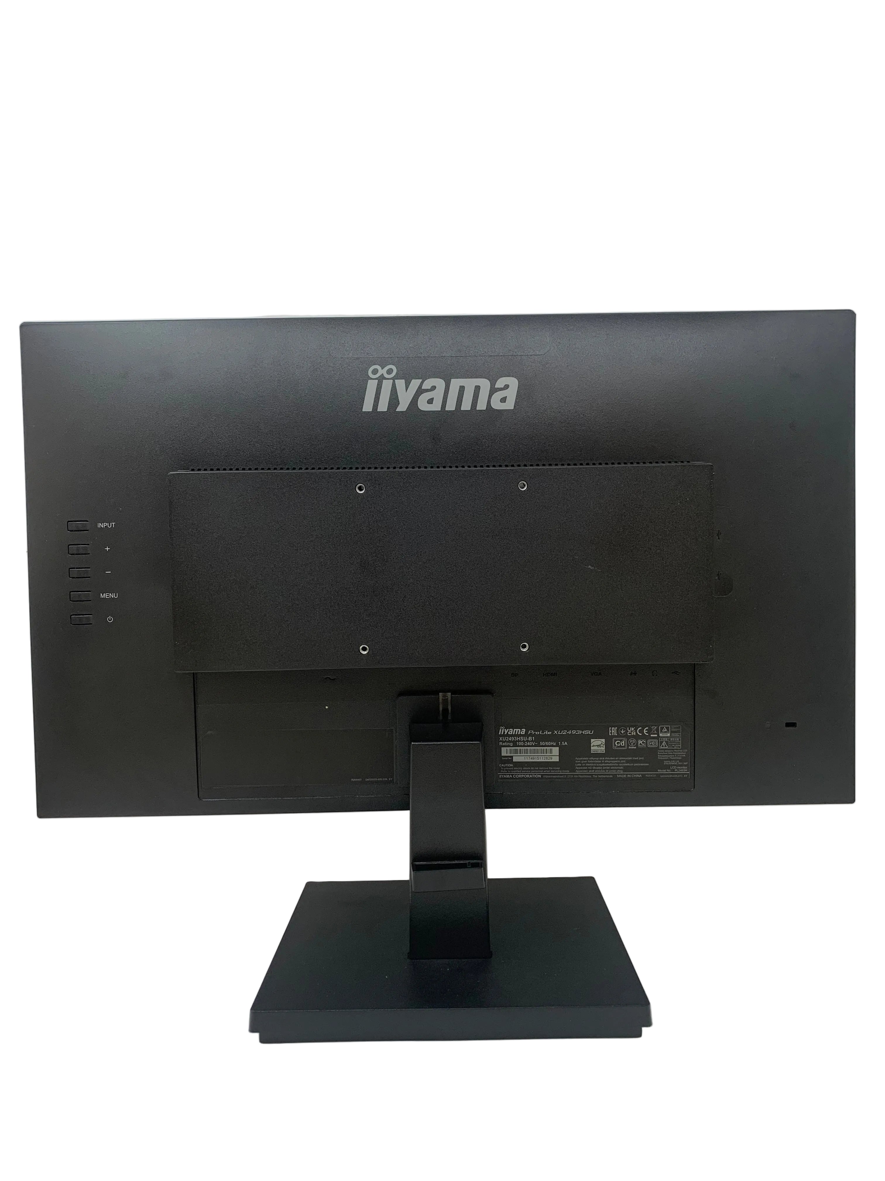 iiyama Prolite XU2493HSU-B1 Monitor, 24" FHD (1920 x 1080) IPS LED, 75Hz Refresh