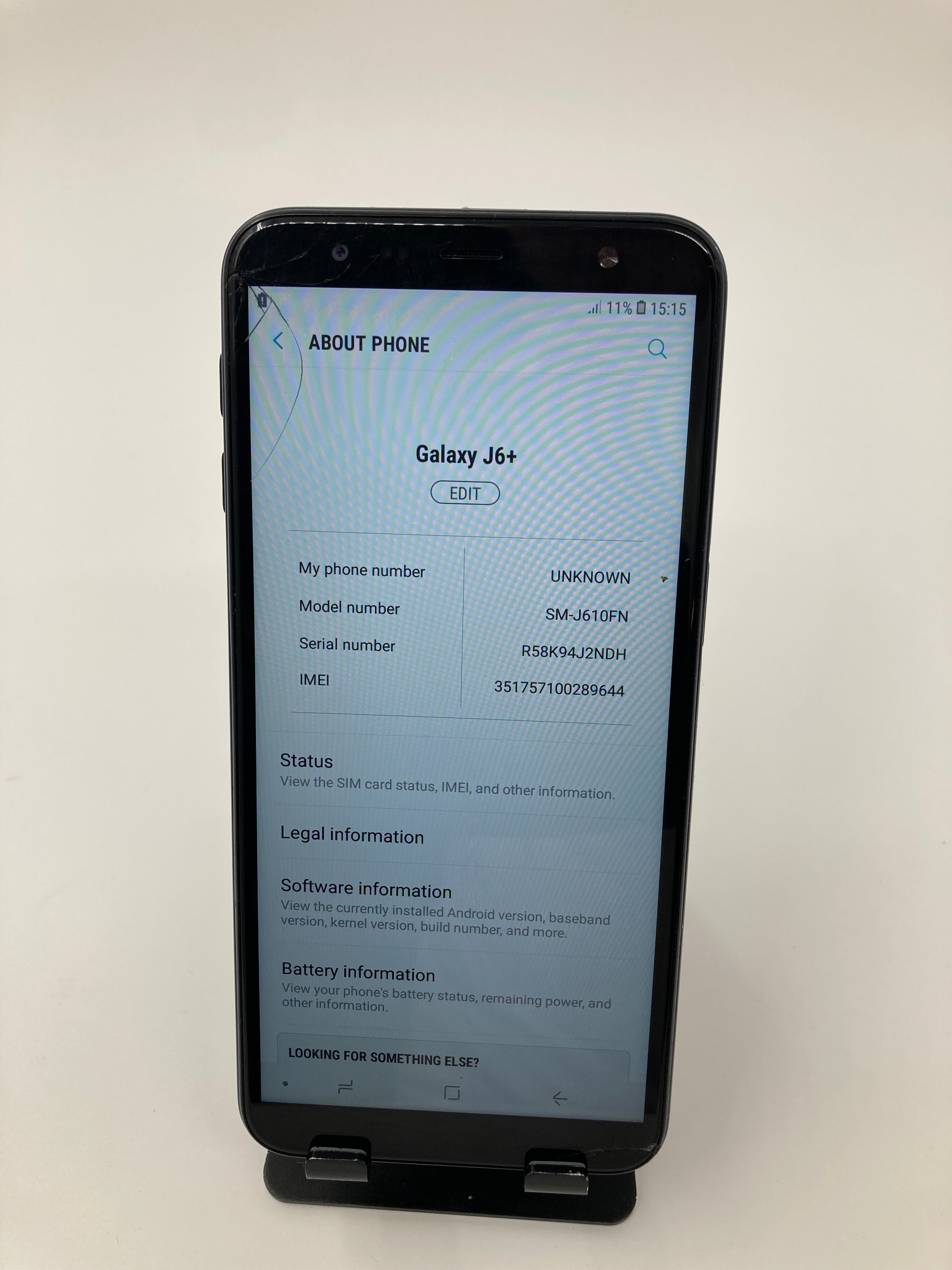 Samsung Mobile Galaxy J6+ 32GB Black Unlocked