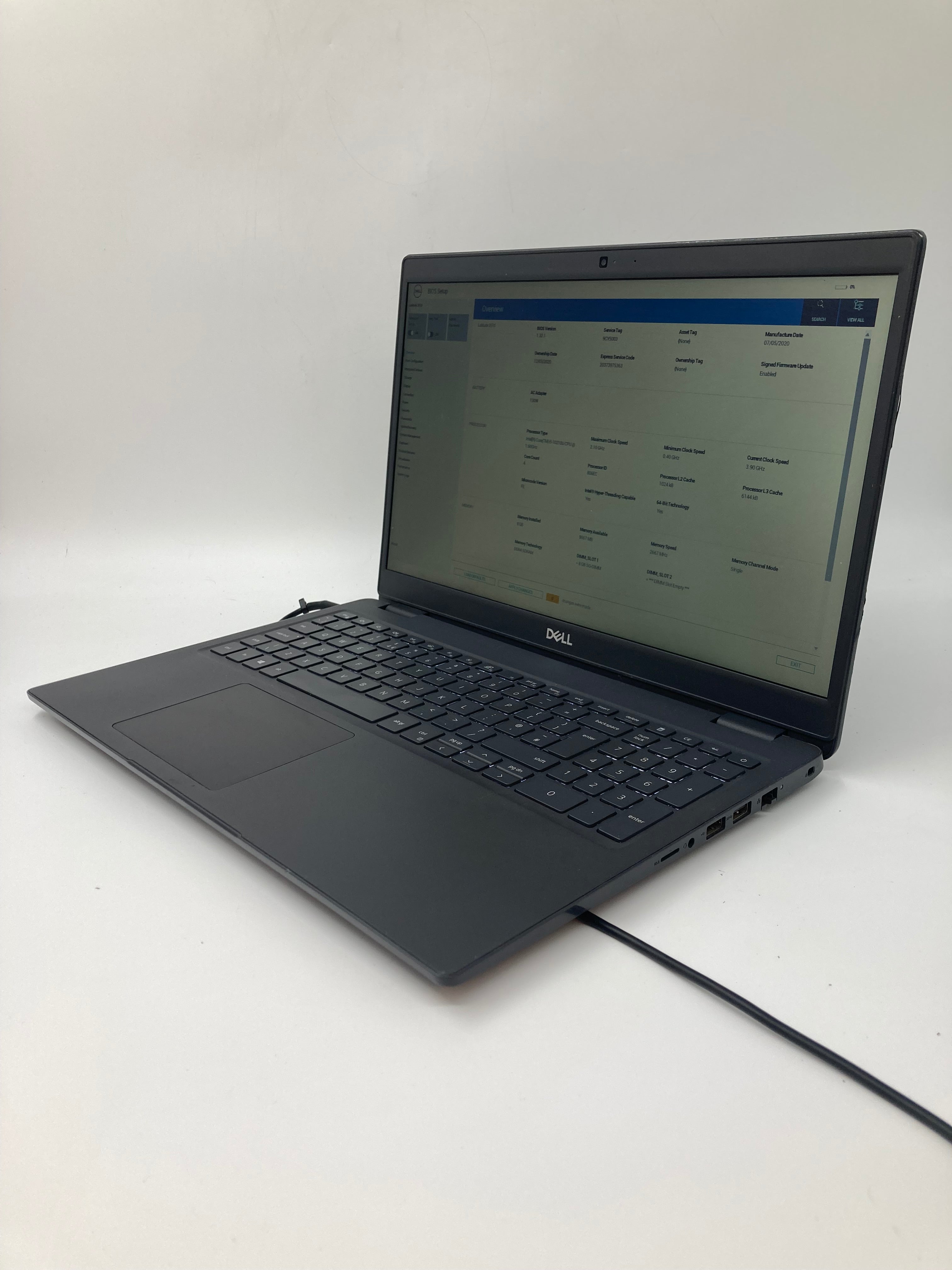 Dell Laptop Latitude 3510 15" Screen i5 10th Gen 8GB RAM No SSD No OS *Spares*