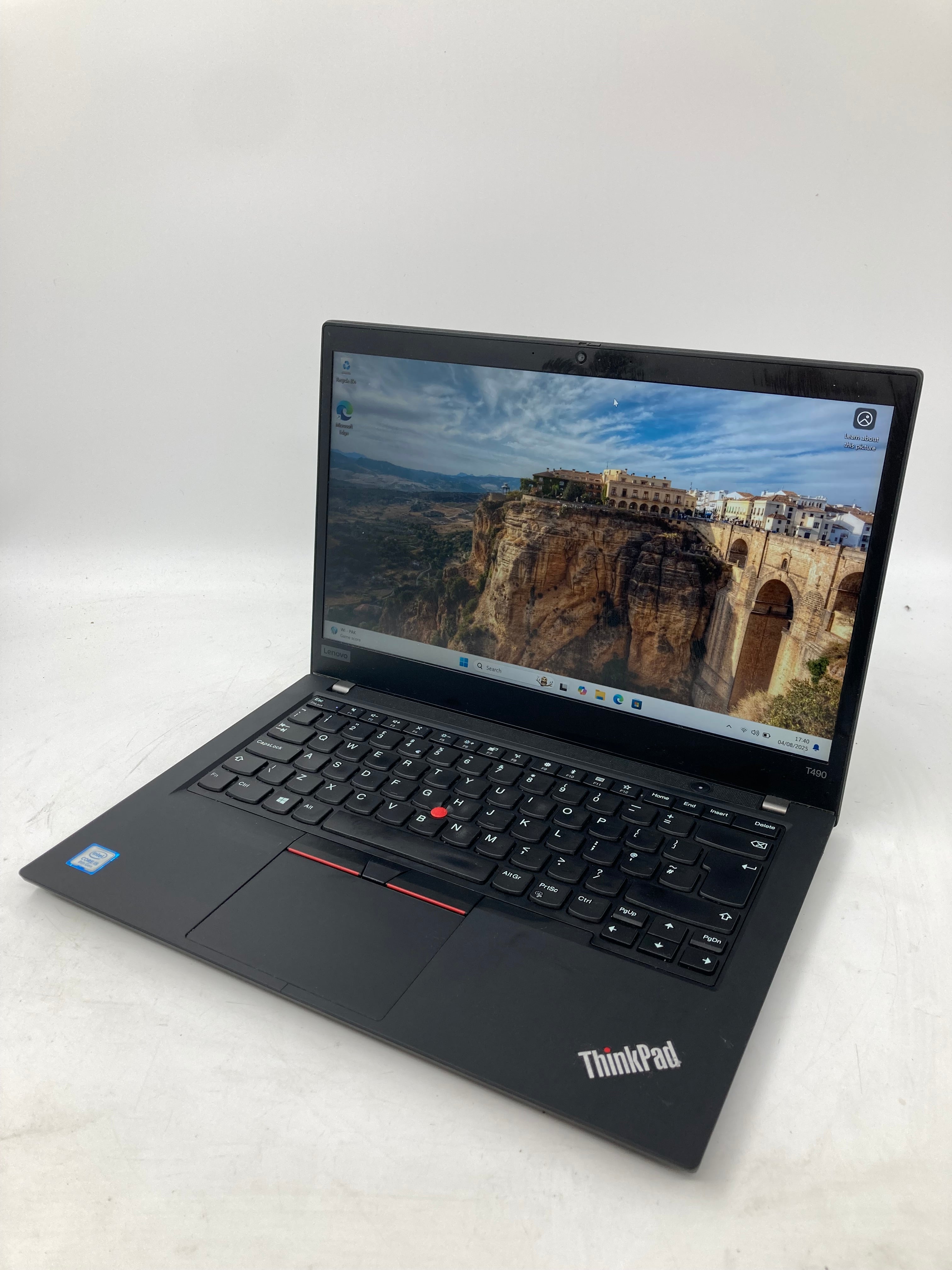Lenovo ThinkPad T490 14" Screen i5 8th Gen 8GB RAM 256GB SSD Win 11