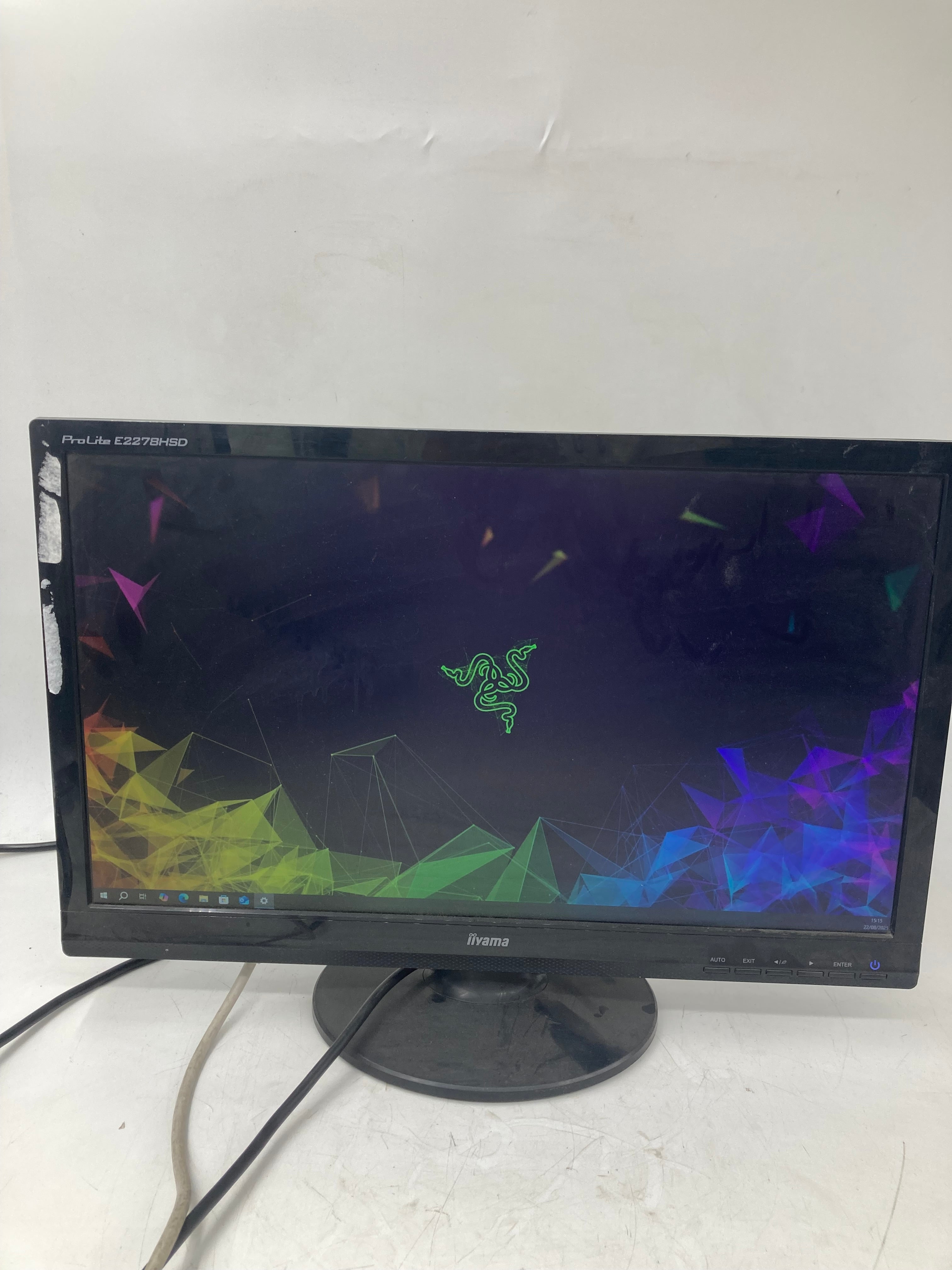 iiyama ProLite E2278HD 22" LED Monitor VGA DVI