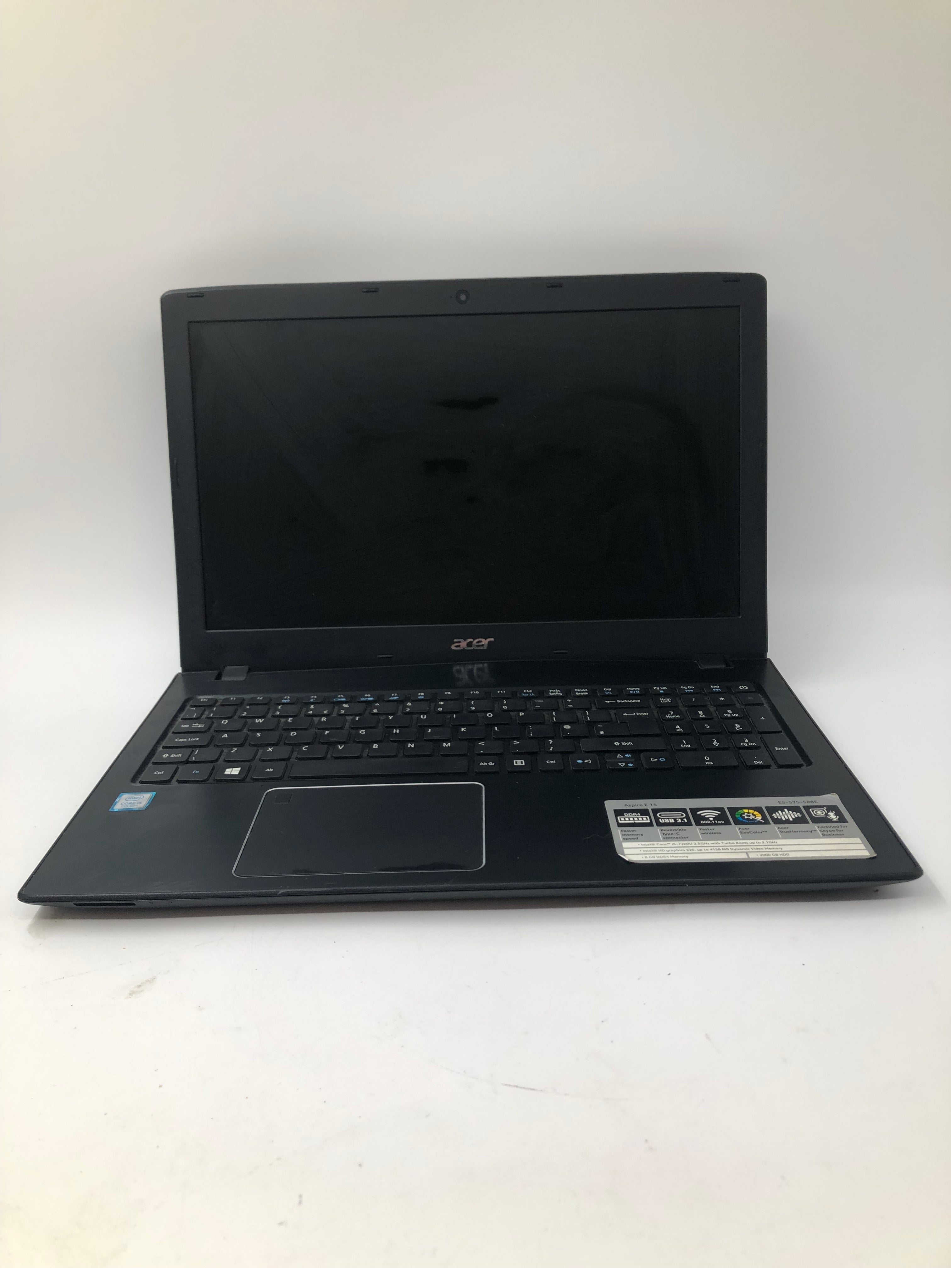 Acer Laptop Aspire E15 15" Screen i5 7th Gen 8GB RAM No HDD No OS *Spares*