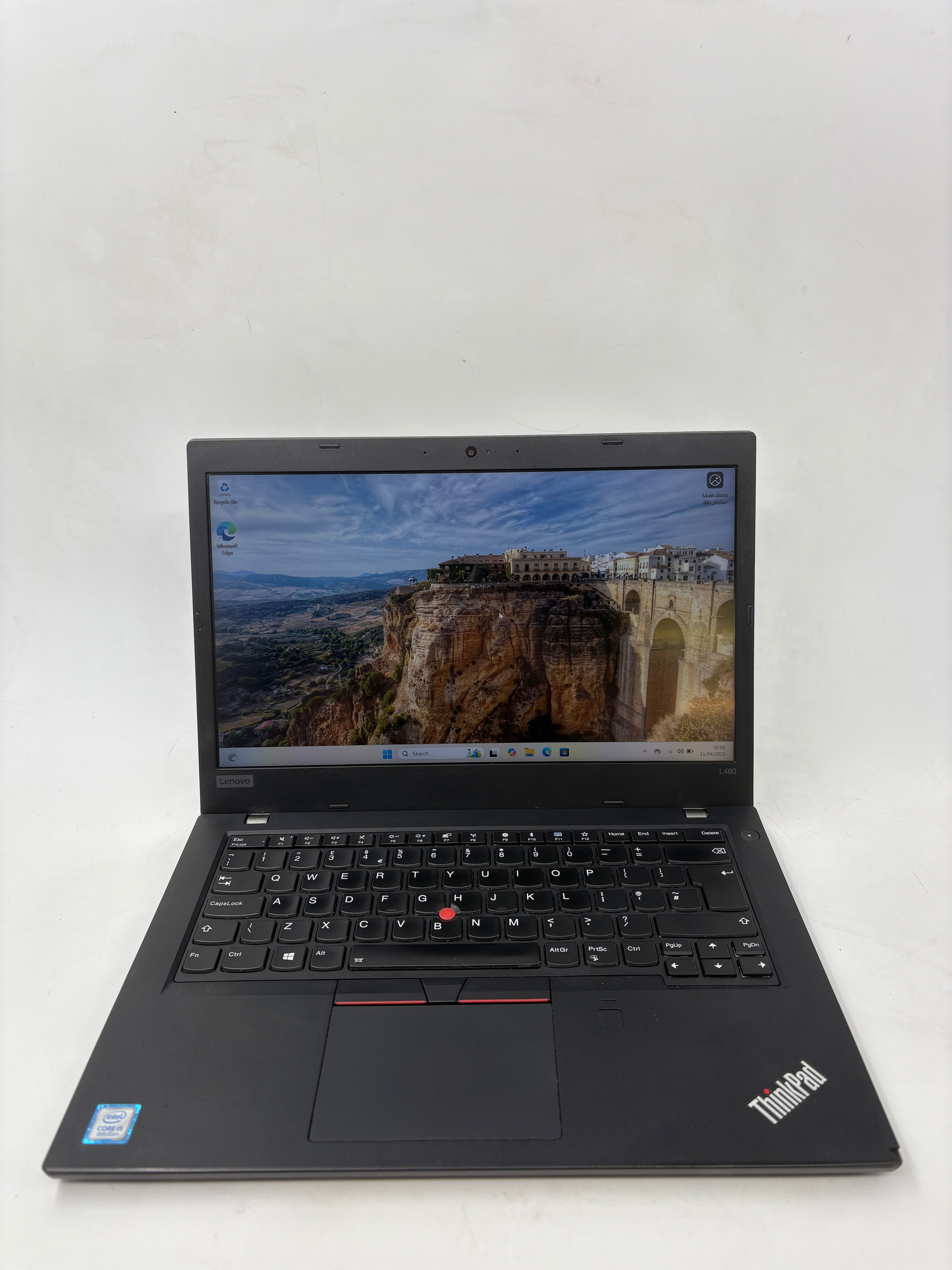 Lenovo Laptop ThinkPad L480 14" Screen i5 8th Gen 16GB RAM 256GB SSD W11