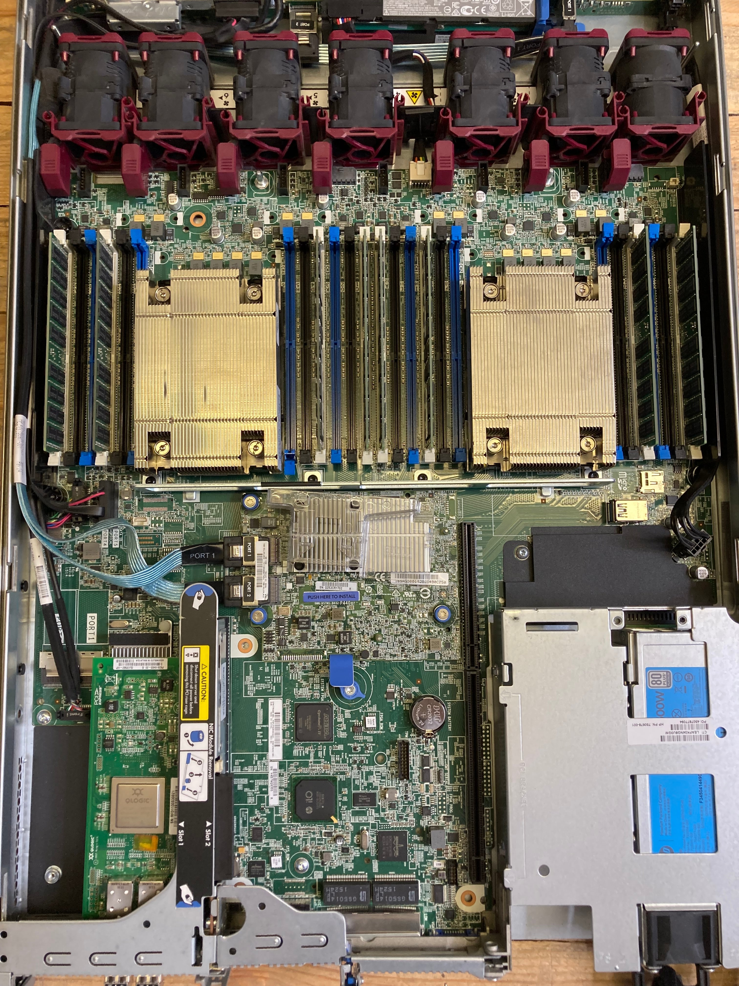 HP Server ProLiant DL360 Gen 9 8x 2.5" Bays 2x Xeon E5-2630 v3 128GB RAM No HDD