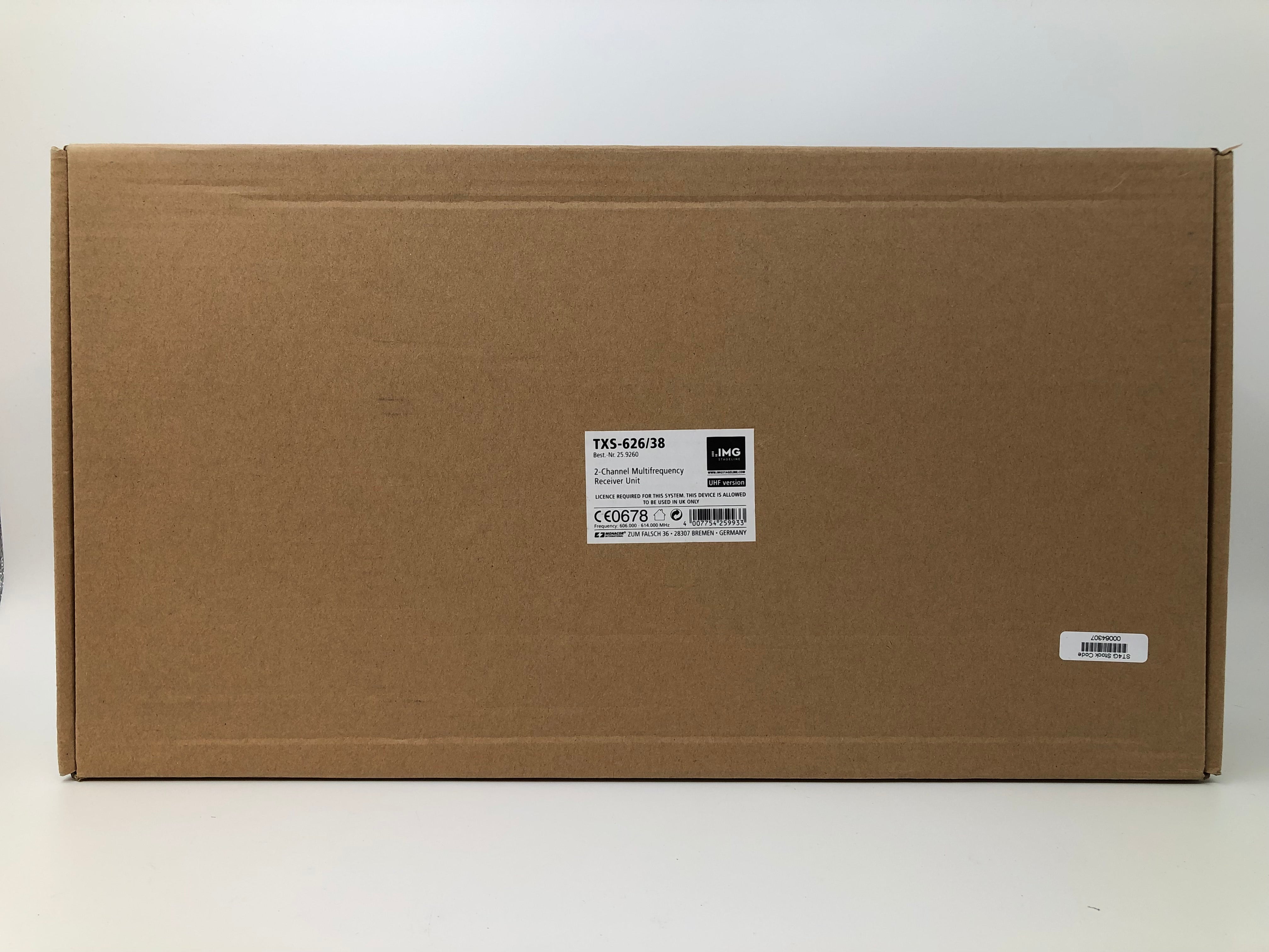 IMG Stageline TXS-626/38 Dual Multifrequency UHF Receiver Unit, Licence Required