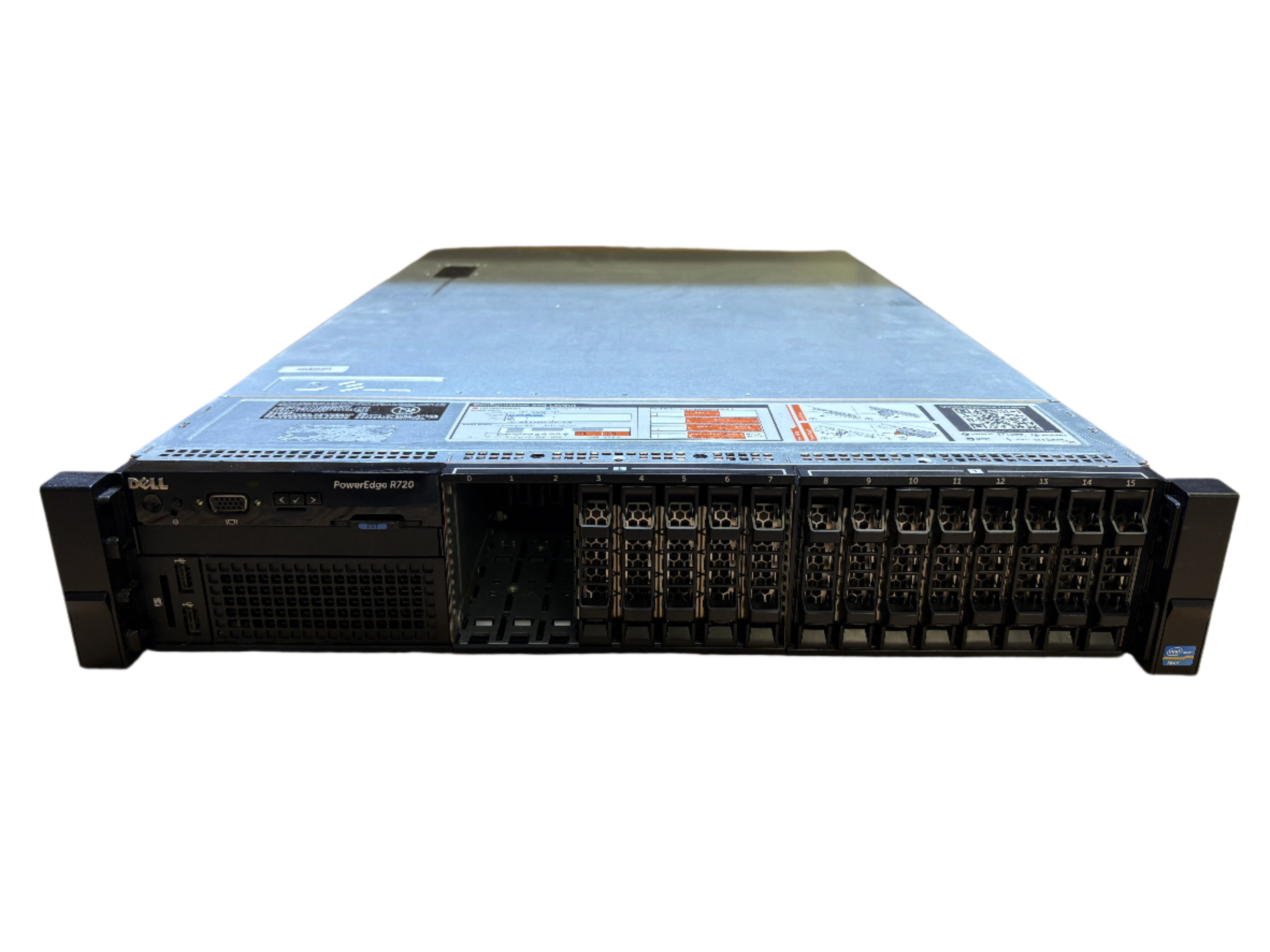 Dell Server PowerEdge R720 16x SFF Bays 2x E5-2670 64GB RAM H710p