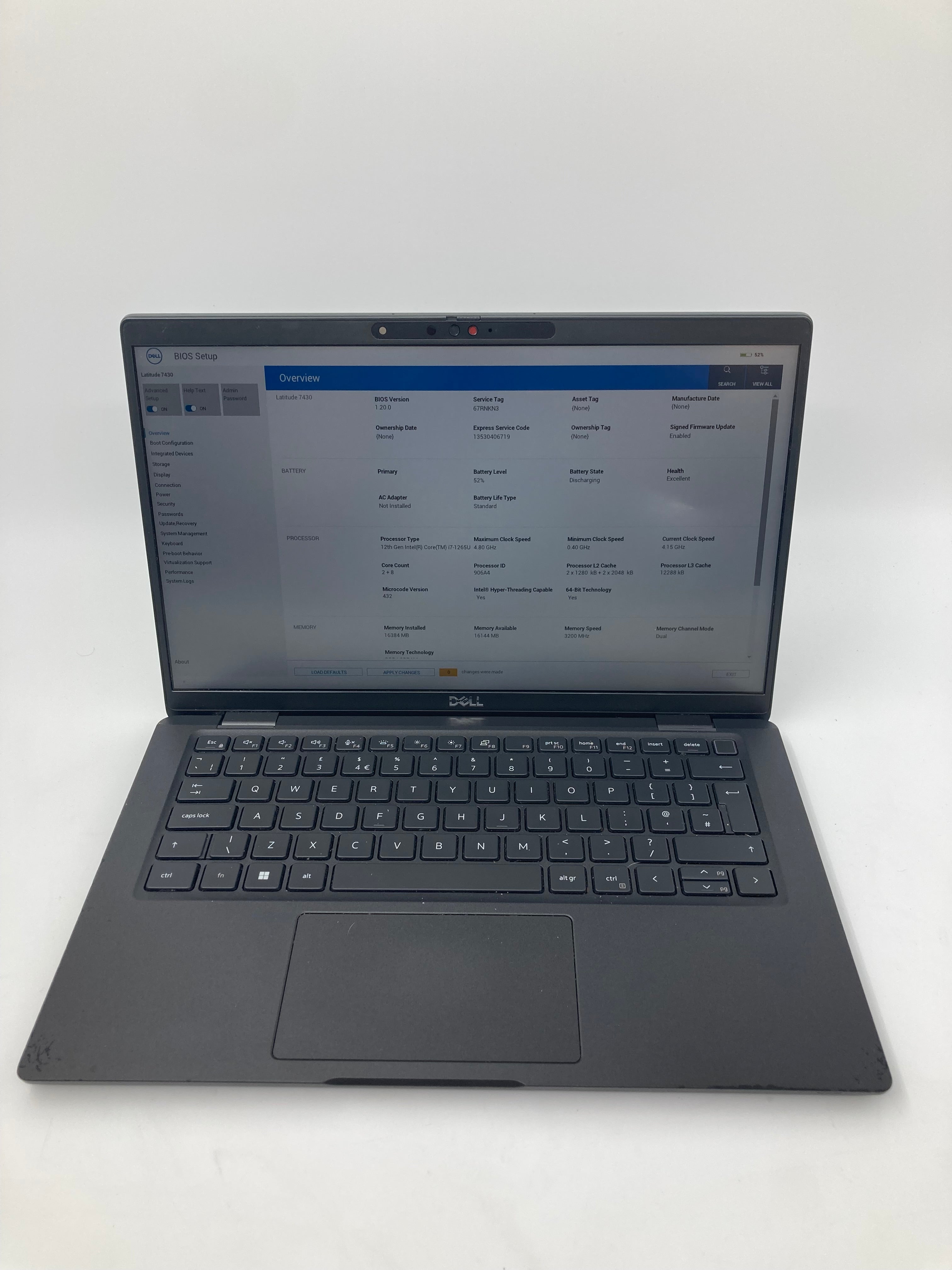 Dell Laptop Latitude 7430 14" i7 12th Gen 16GB RAM No HDD No OS #1