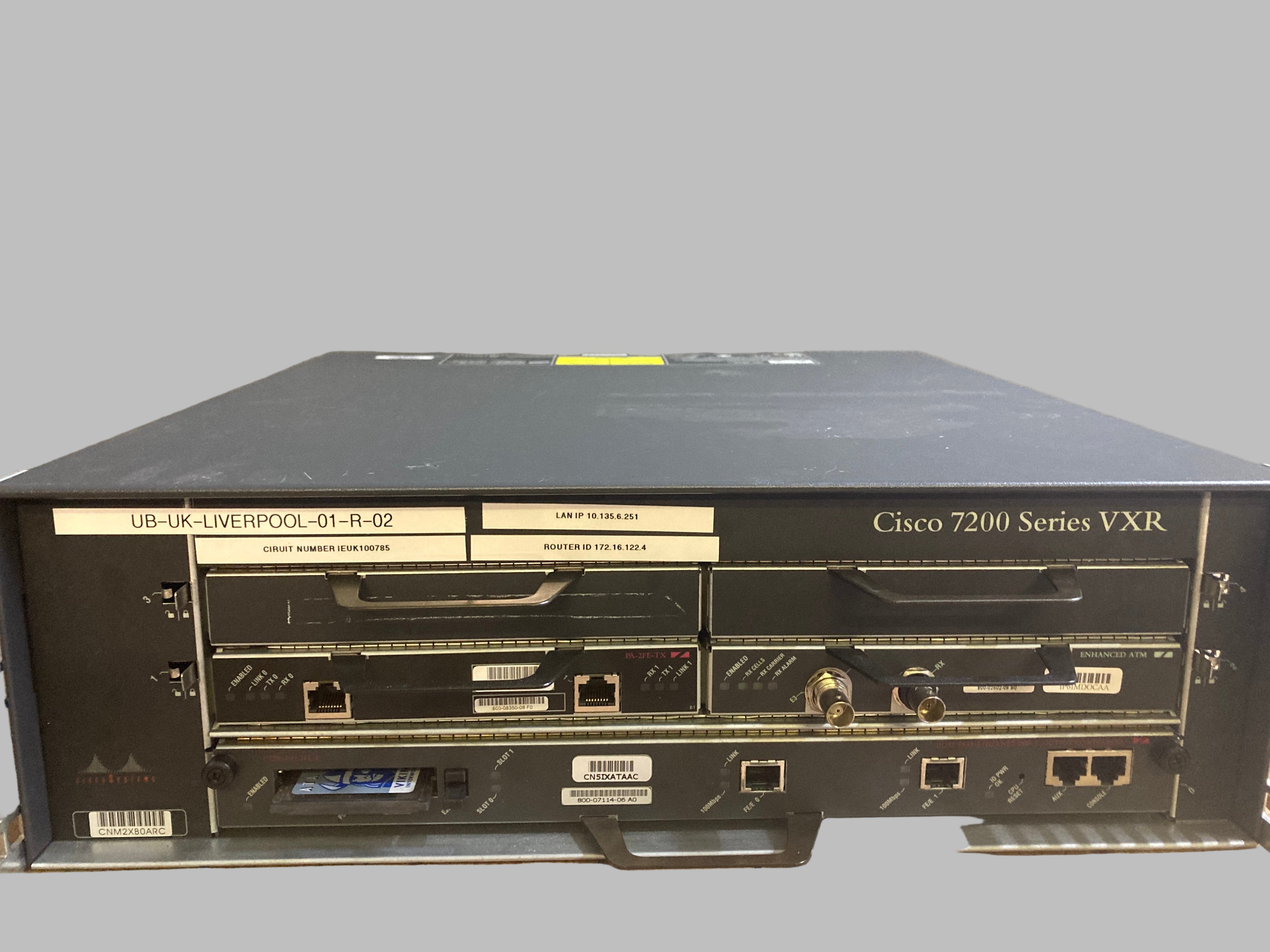 Cisco 7200 Series Router 800-08350-06 F0 800-02602-06 B0