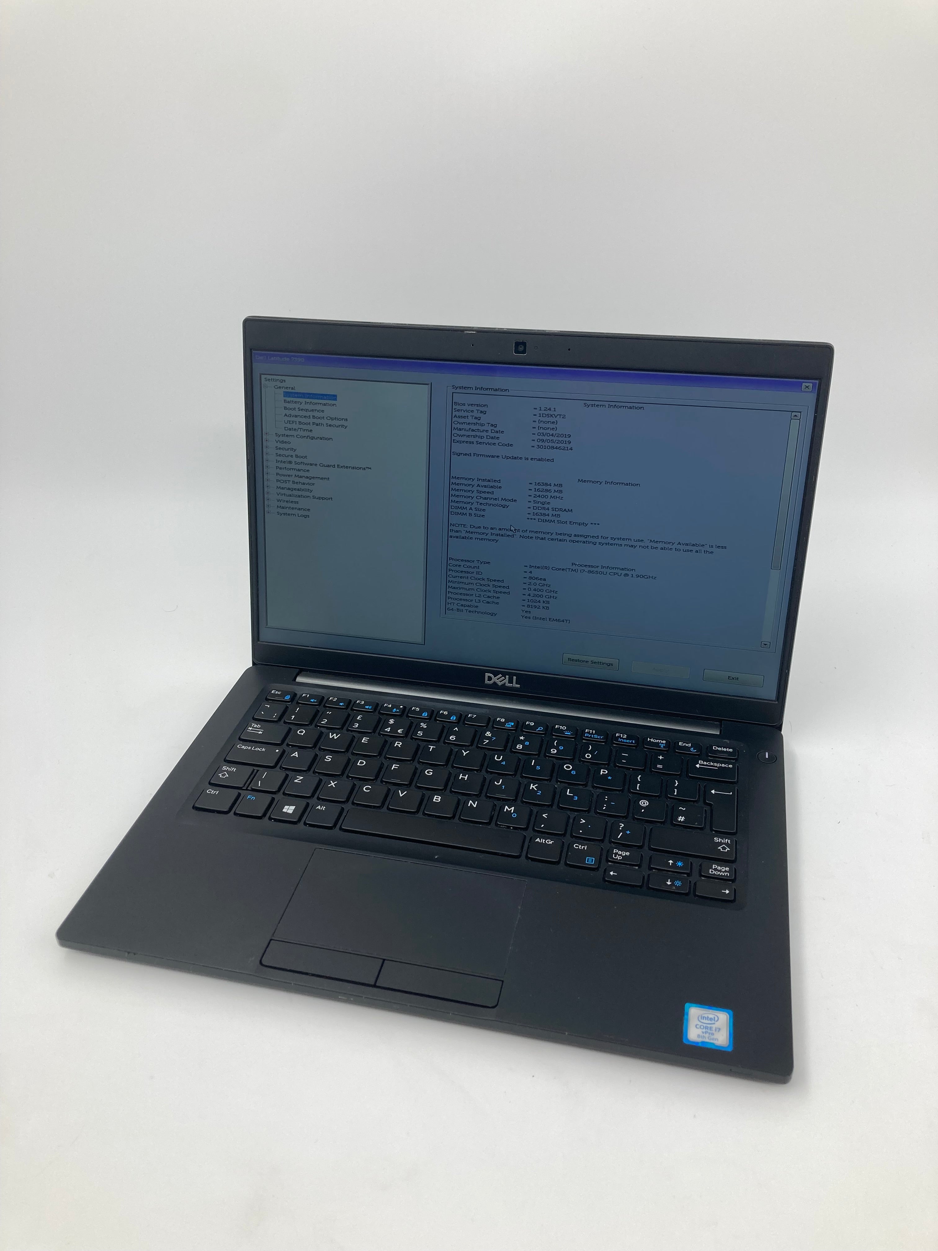 Dell Latitude 7390 13" Screen i7 8th Gen 16GB RAM 256GB SSD Win 11 #2