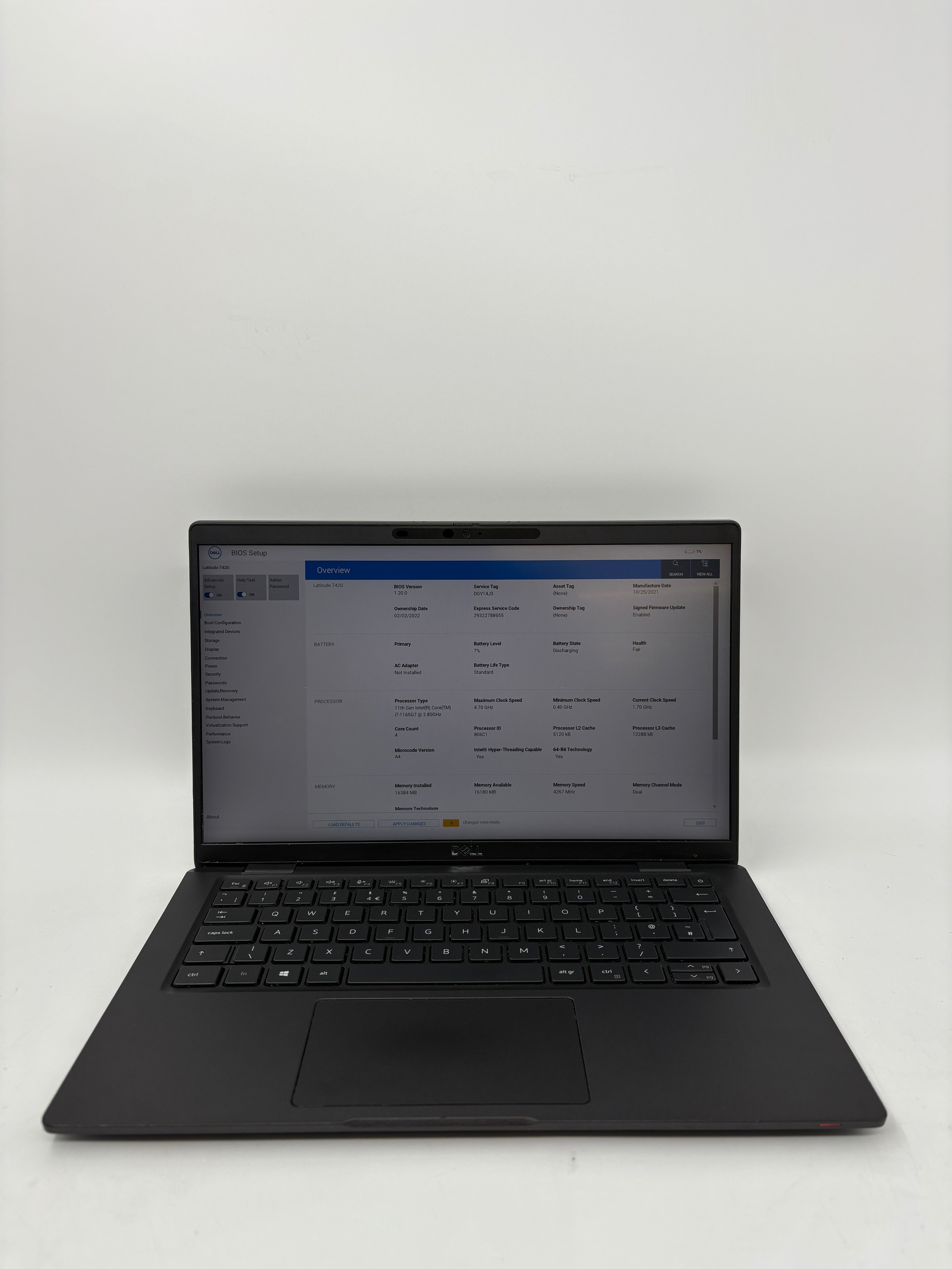 Dell Laptop Latitude 7420 14" Screen i7 11th Gen 16GB RAM 512GB SSD W11