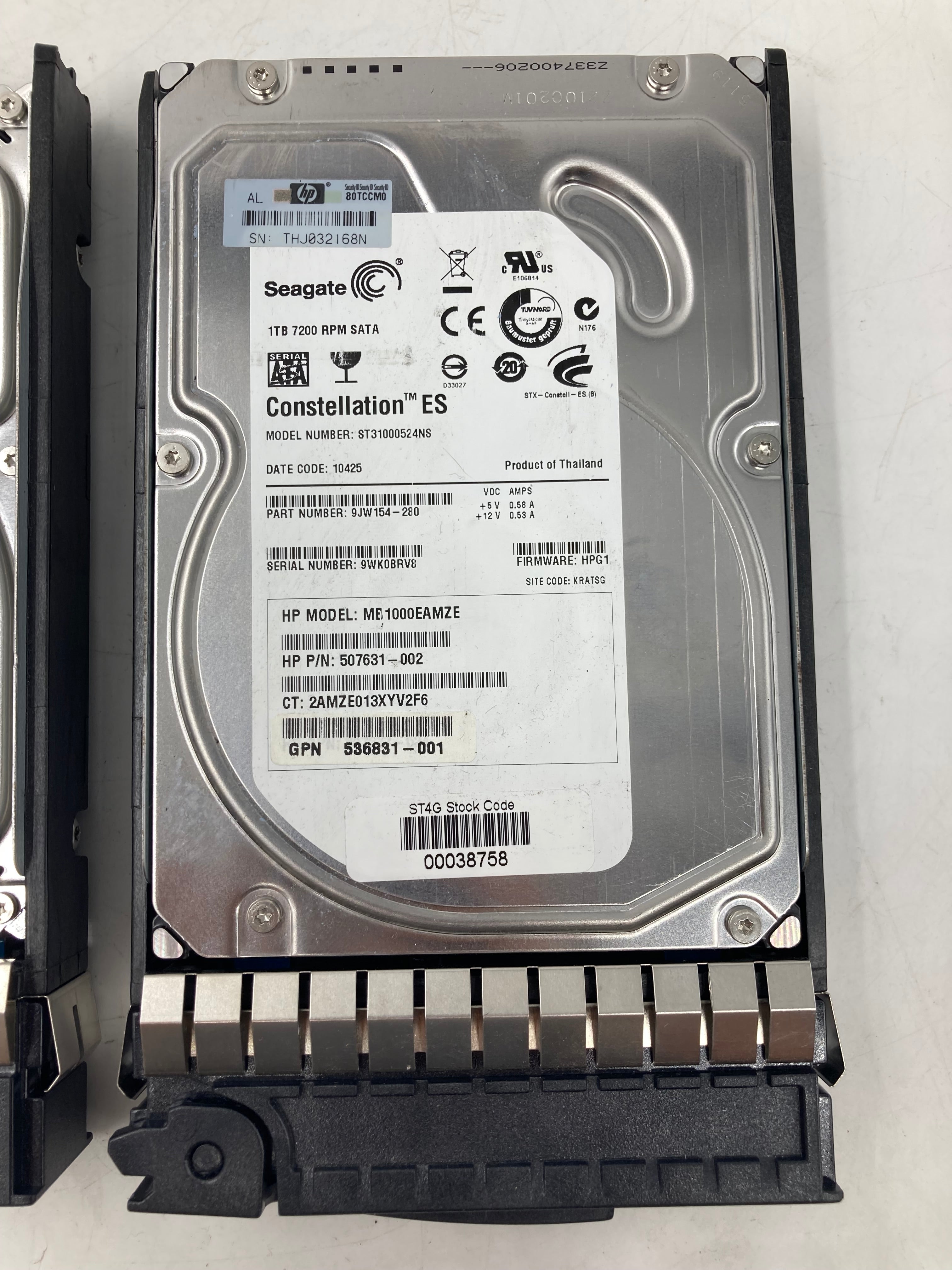 Seagate 3.5" SATA 1TB  7.2K RPM 3 6Gbps Lot Of 3