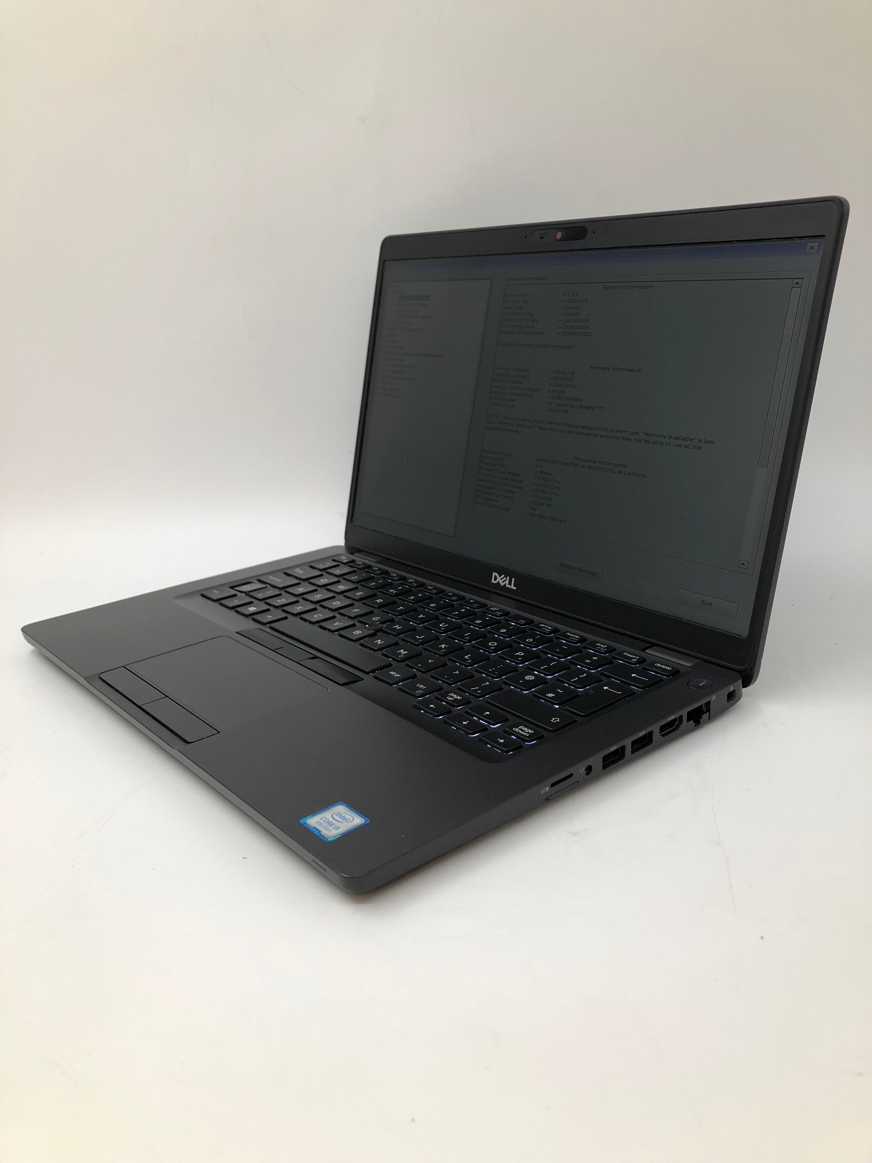 Dell Laptop Latitude 5400 14" Screen i5 8th Gen 8GB RAM NO SSD NO OS *Spares*