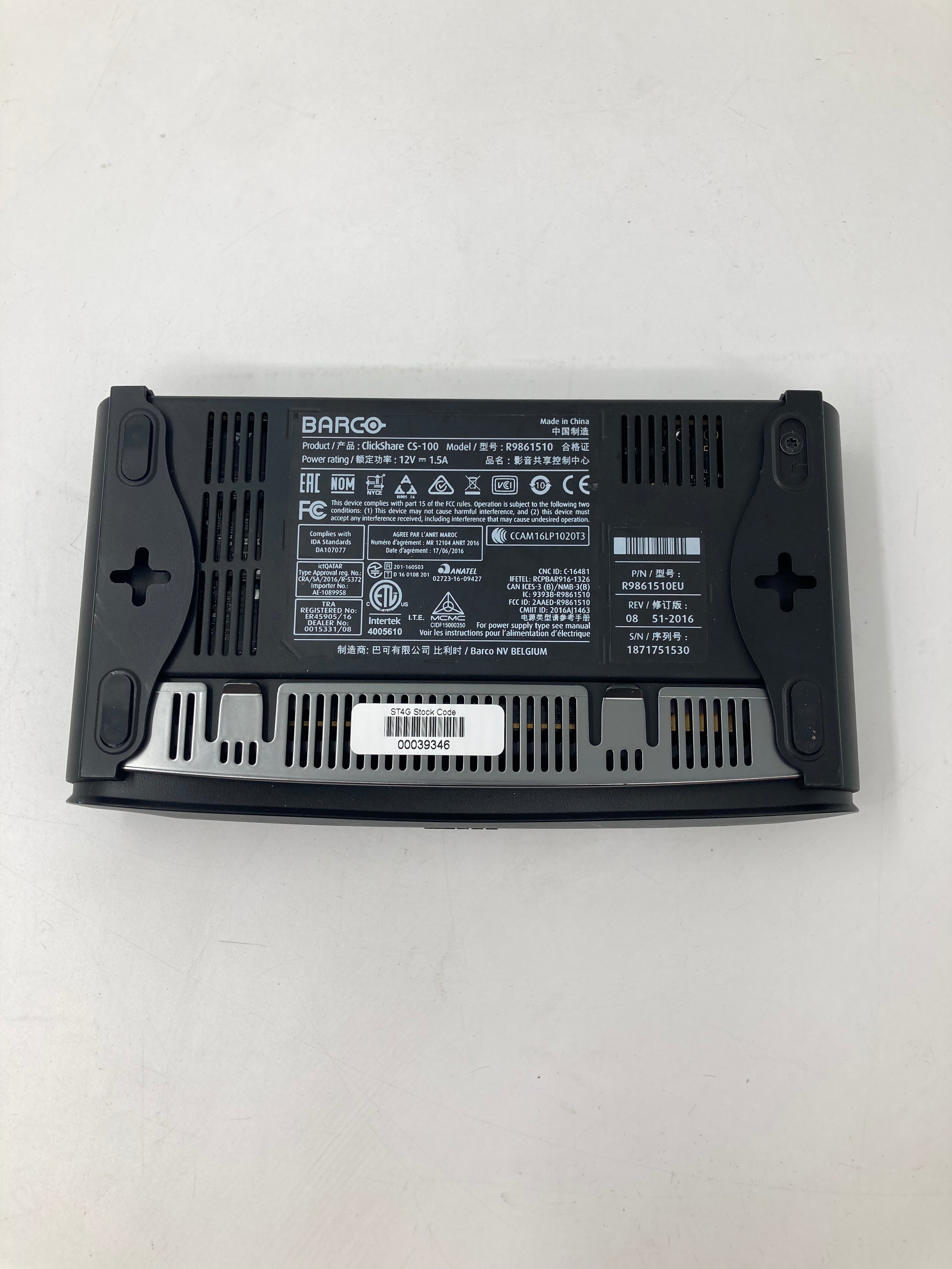 Barco ClickShare CS-100 Wireless Presentation System