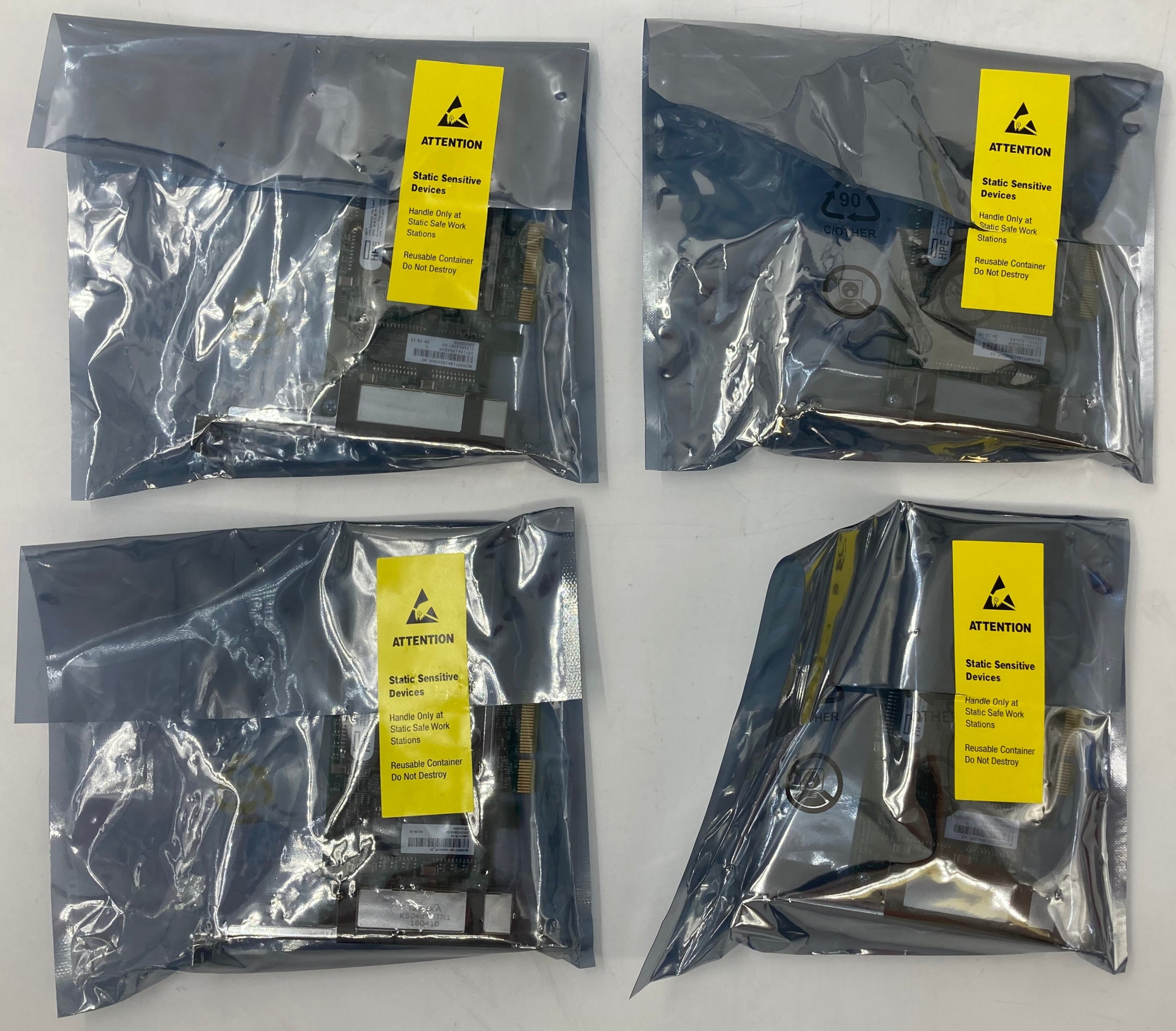 New Unopened HPE Ethernet 1Gb 4-Port 331T Adapter Batch of 4