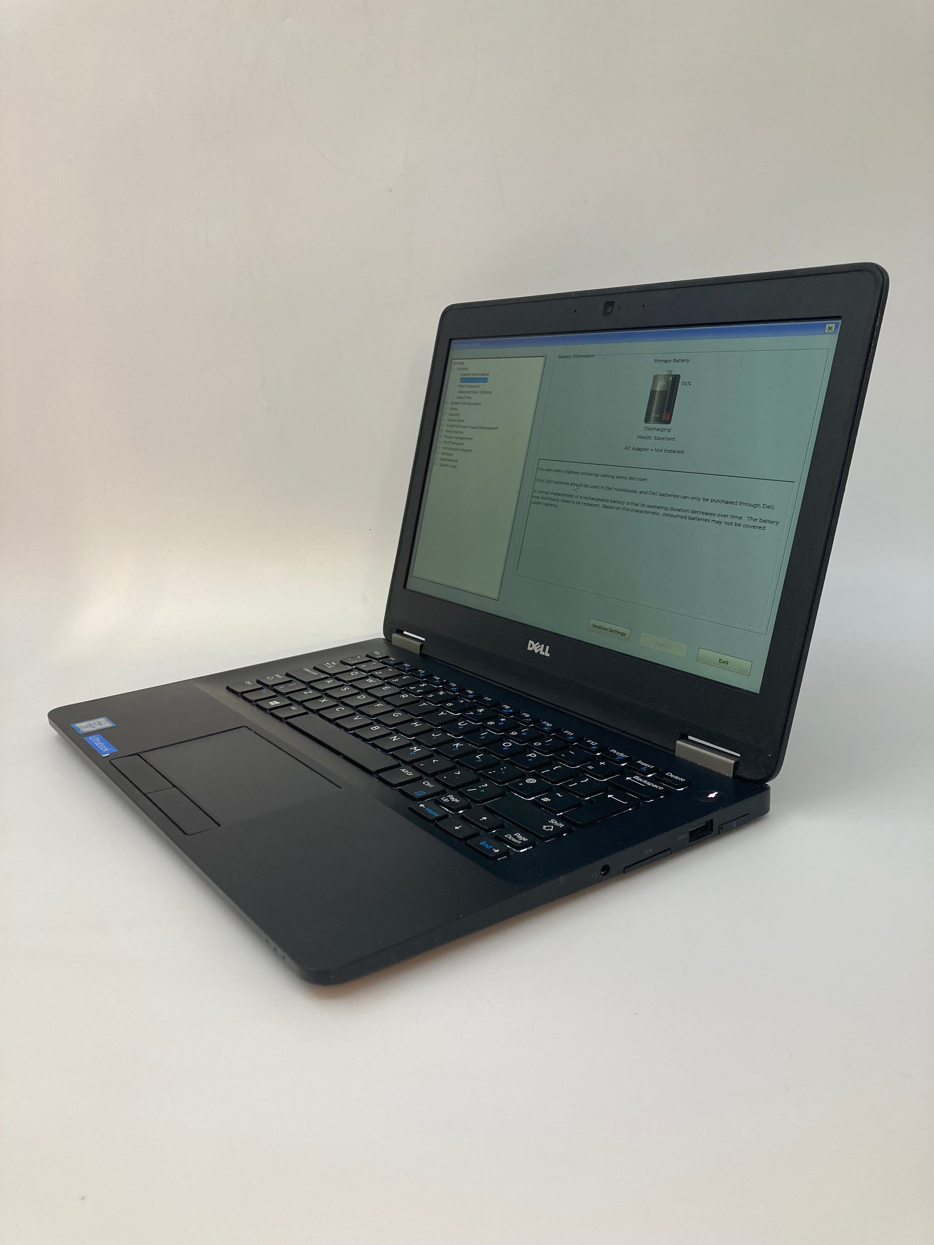 Dell Laptop Latitude E7270 12" Screen i7 6th Gen 8GB RAM No SSD No OS *Spares*