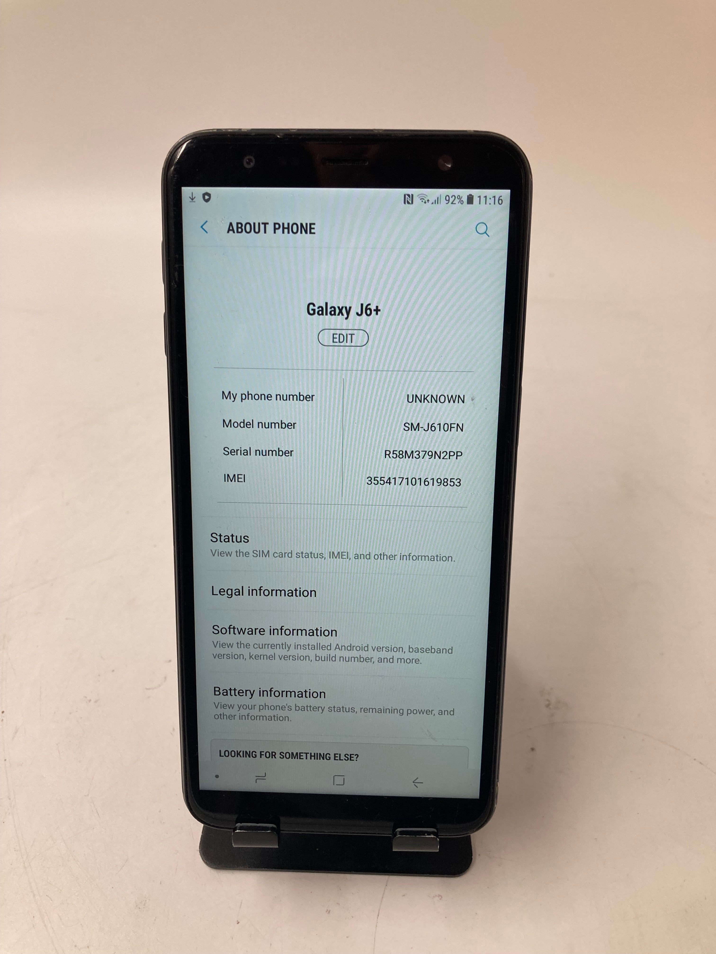 Samsung Galaxy J6+ Mobile Phone 32GB Unlocked