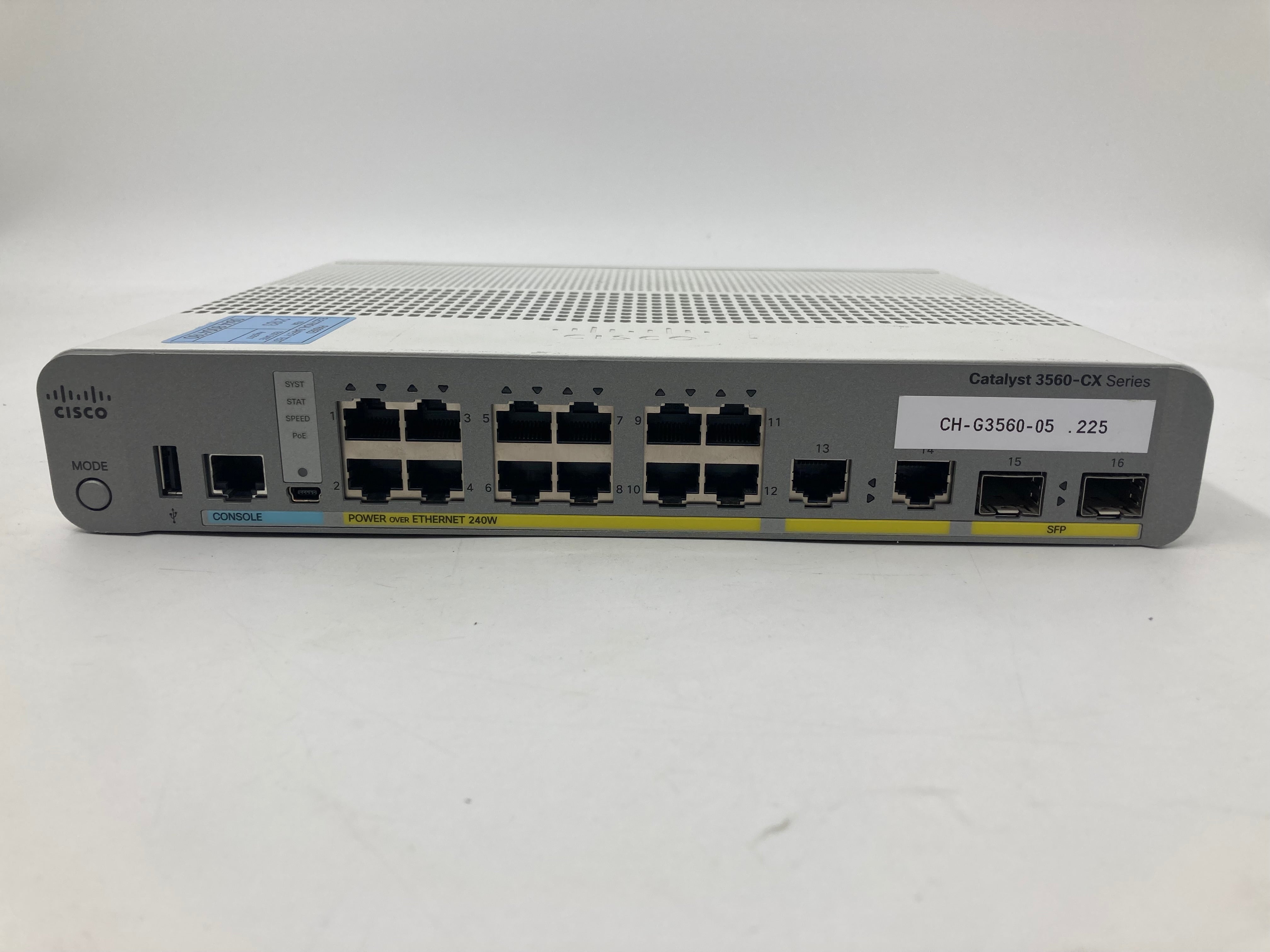 CISCO Catalyst WS-C3560CX-12P 12 Port Switch