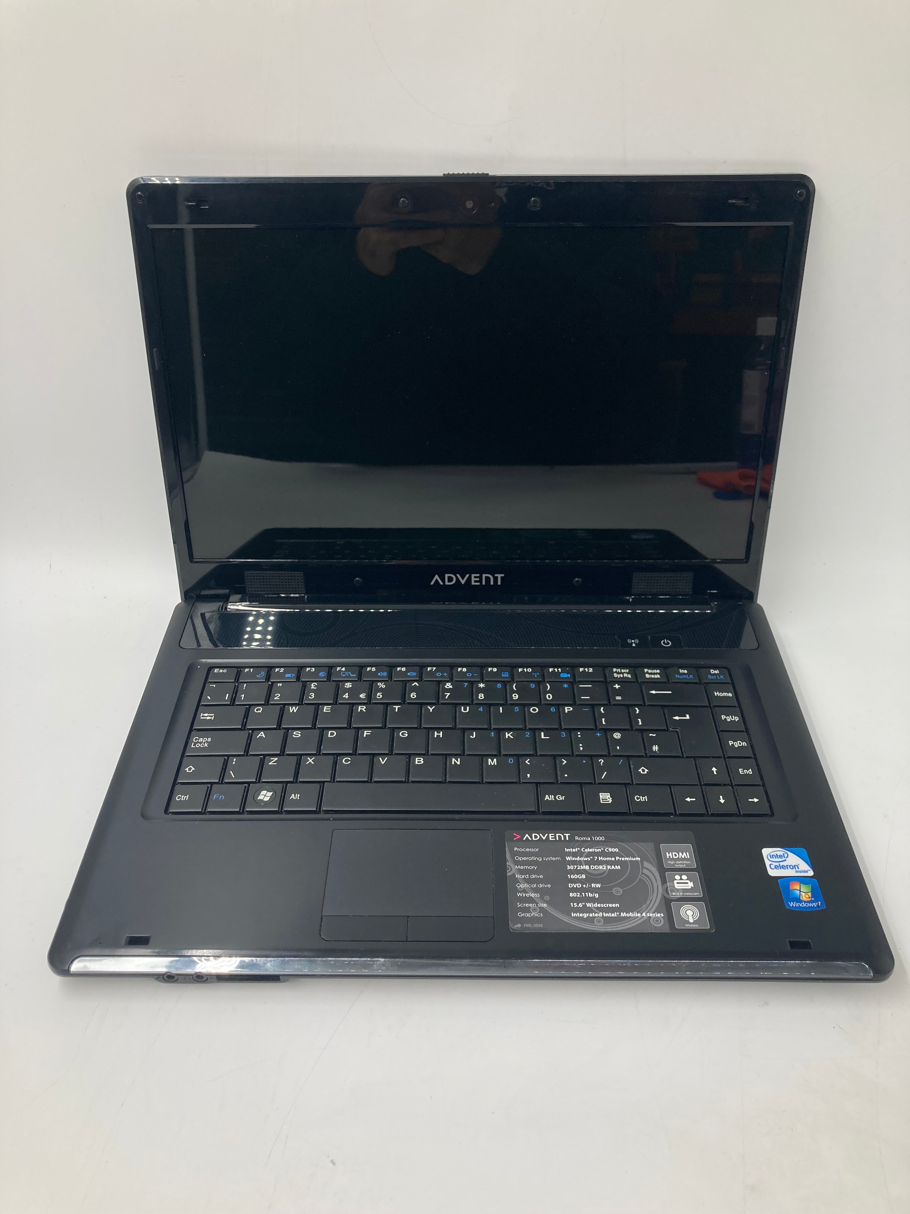 Advent Roma 1000 Spares: Celeron C900, 3GB RAM, 15.6" HD Screen (No SSD/No OS)