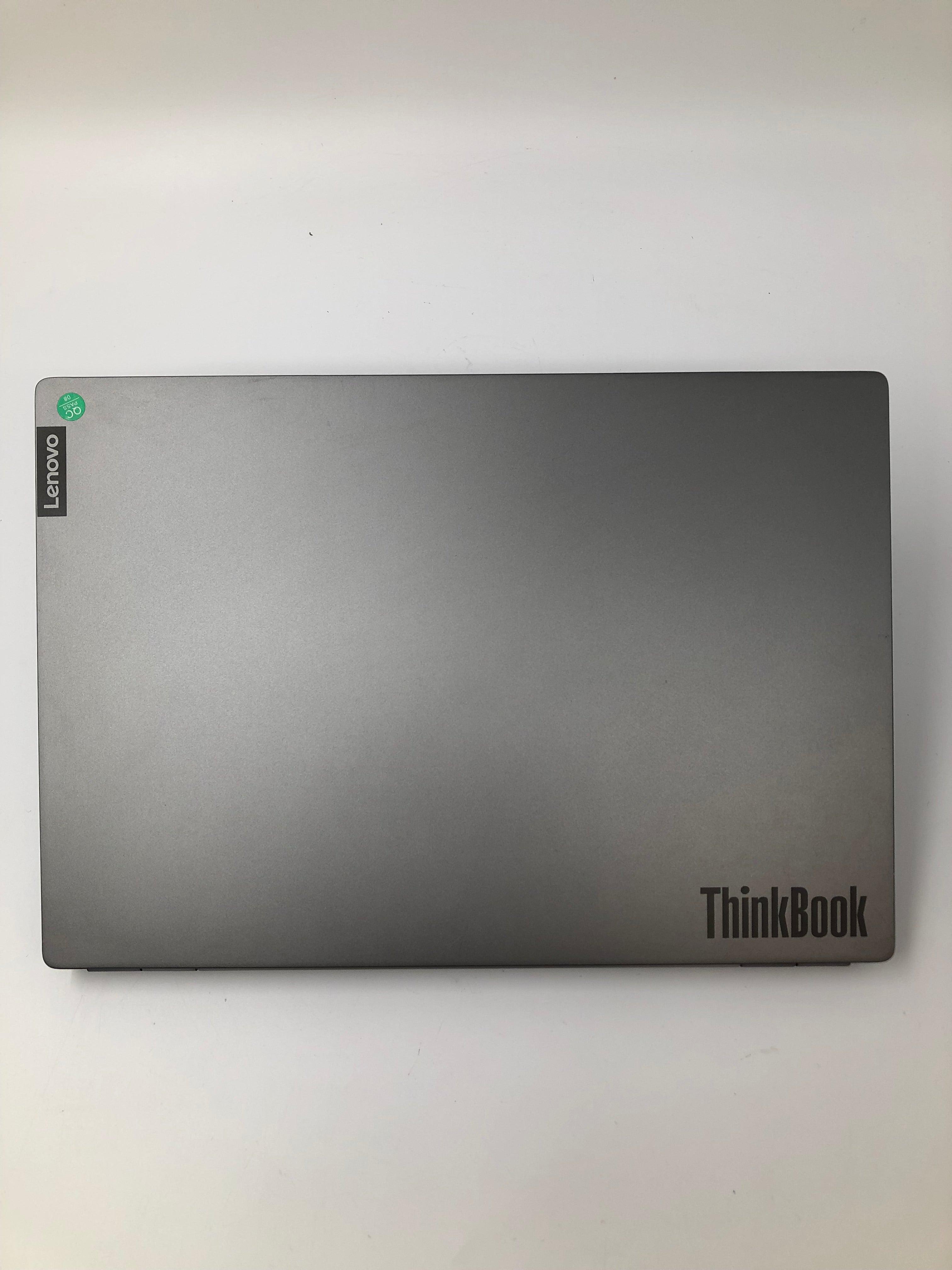 Lenovo ThinkBook 13S-IML top view showing logo