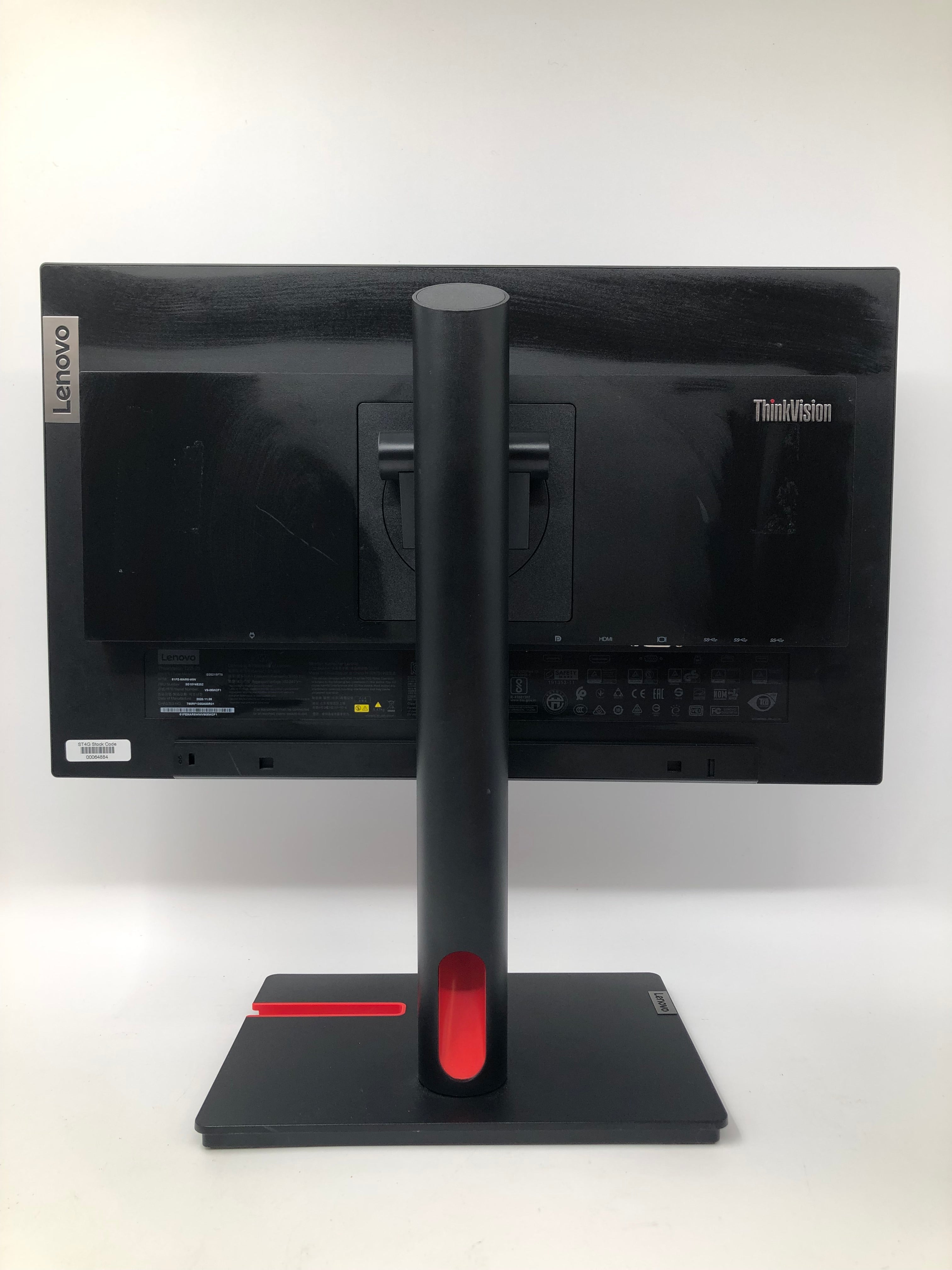 Lenovo ThinkVision T22i-20 Monitor | W-LED | 21.5" Full HD 1920 x 1080 | 60Hz Refresh Rate | IPS