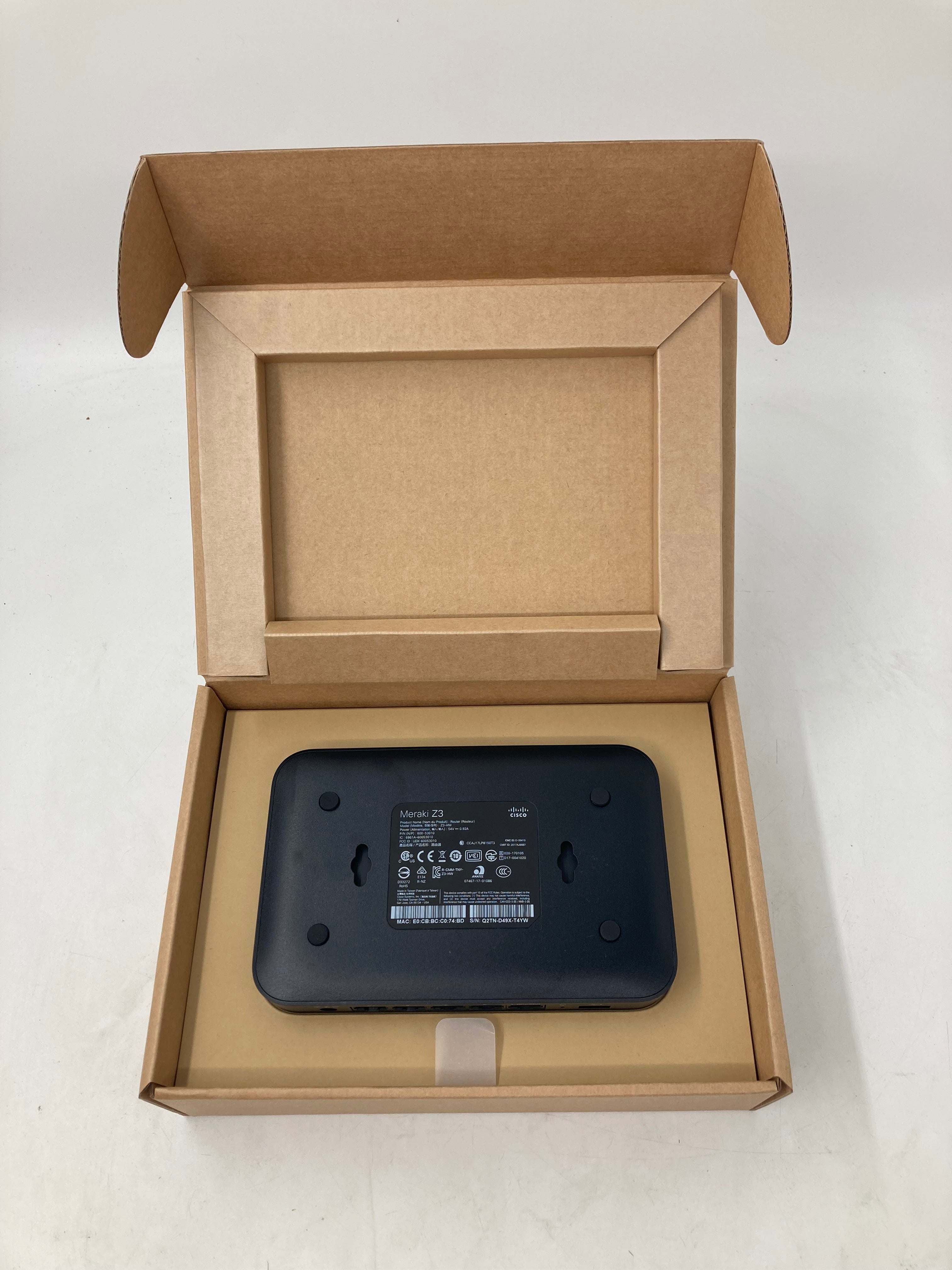 New Open Box Cisco Meraki Router Z3-HW