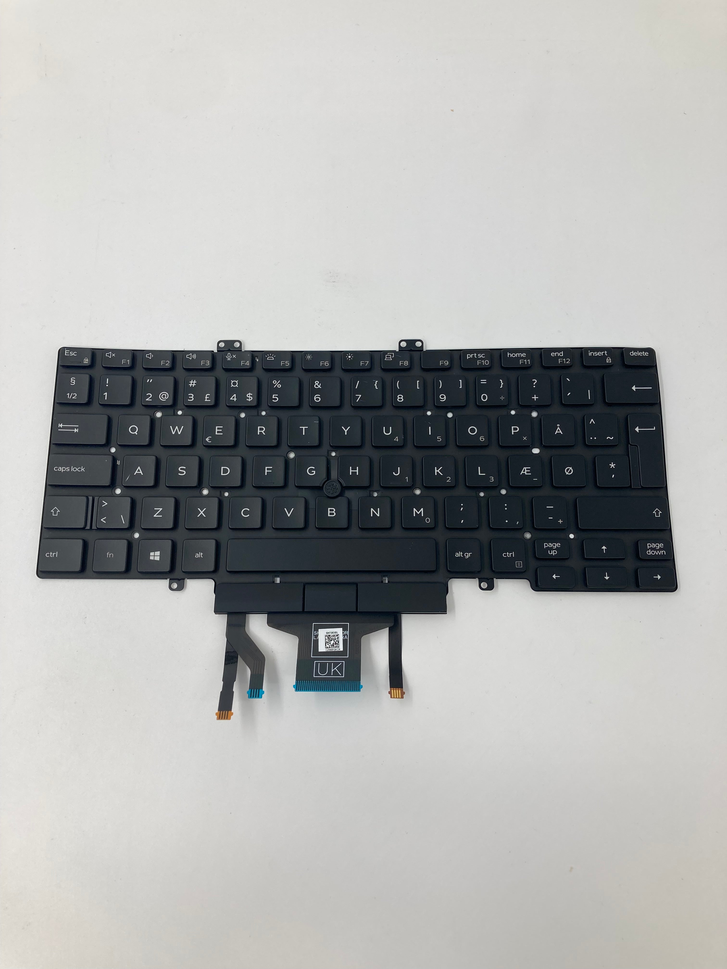 Dell Latitude 5400/5401/5410 /5411 Dual Point DANISH Backlit Keyboard 06N4P3