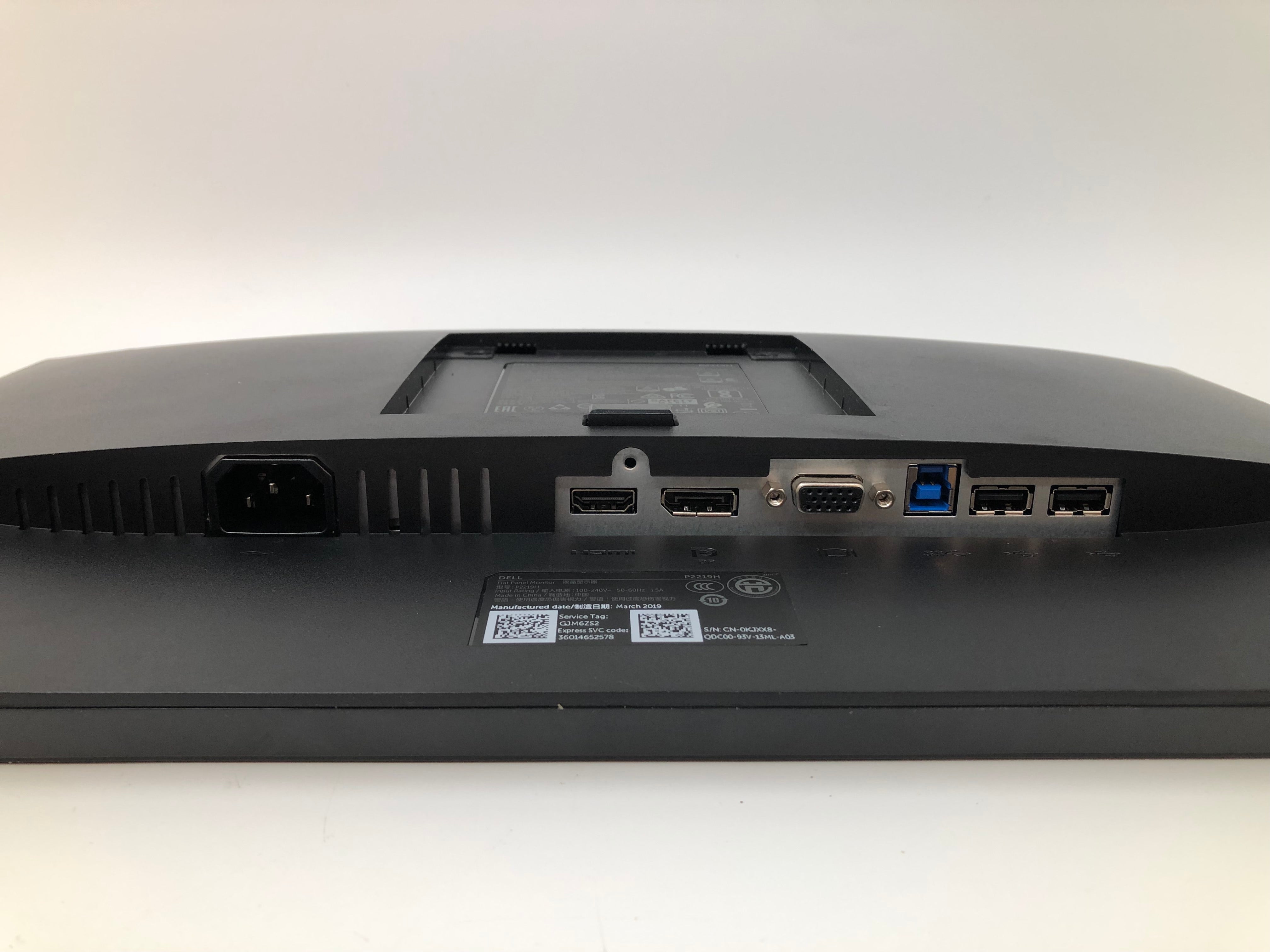 Dell P2219H Monitor, W-LED, 21.5" Full HD 1920 x 1080, 50-76Hz Refresh Rate, IPS