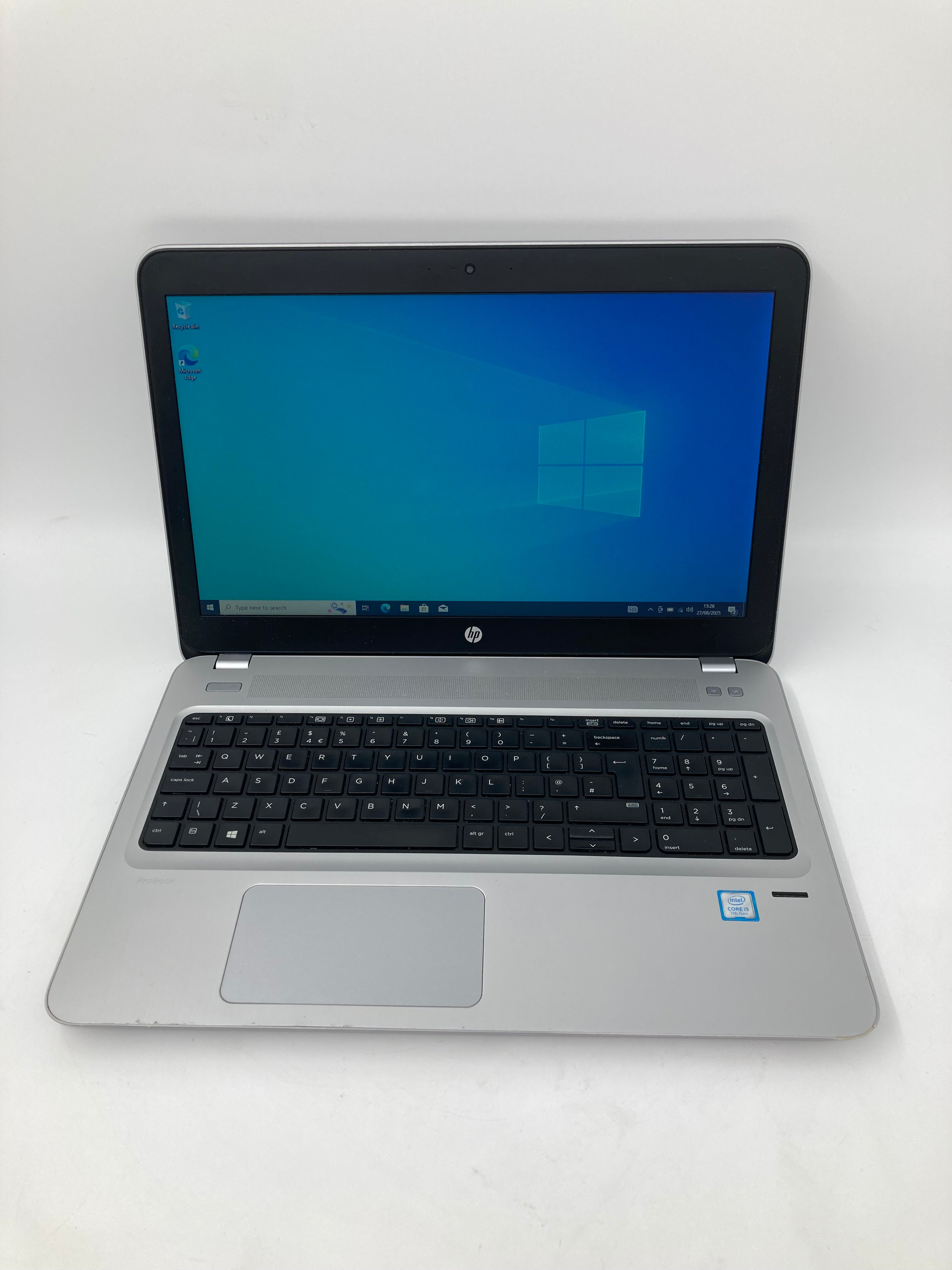 HP Laptop ProBook 450 G4 15" i5 7th Gen 12GB RAM 250GB SSD W10