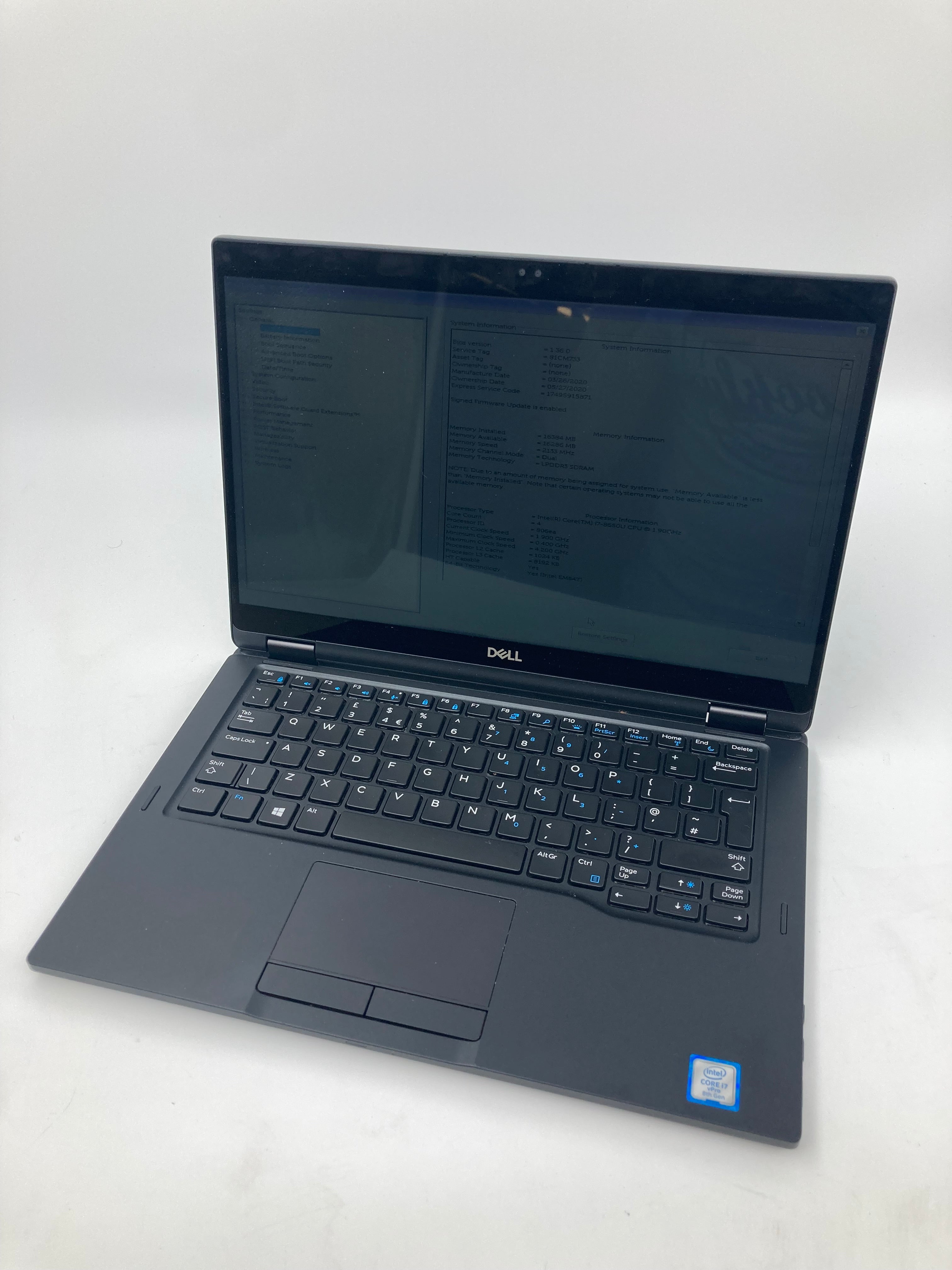 Dell Latitude 7390 Touch Screen 13" i7 8th Gen 16GB RAM 256GB SSD W11 #1