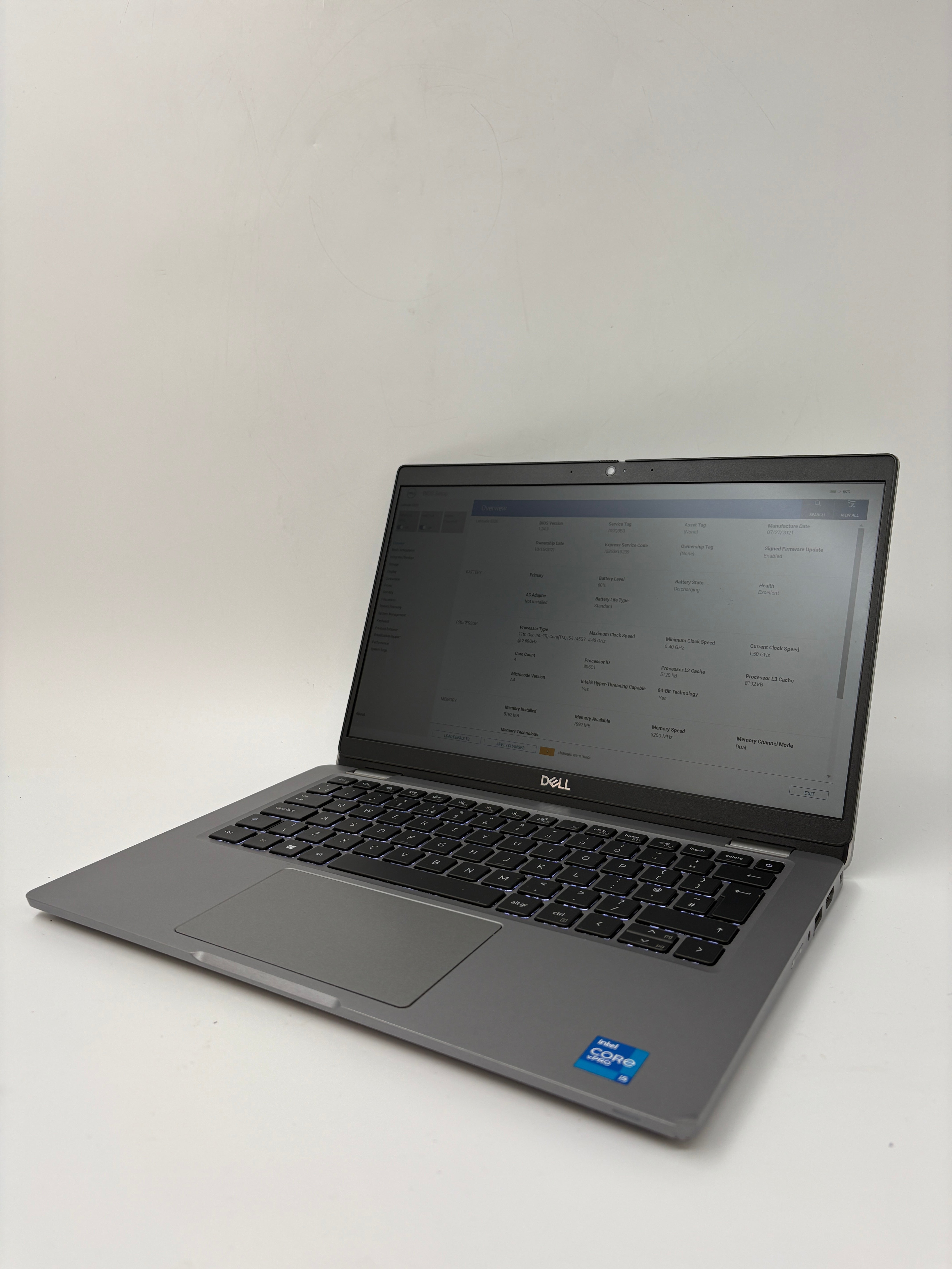 Dell Laptop Latitude 5320 13.3" Screen i5 11th Gen 8GB RAM No SSD No OS Spare