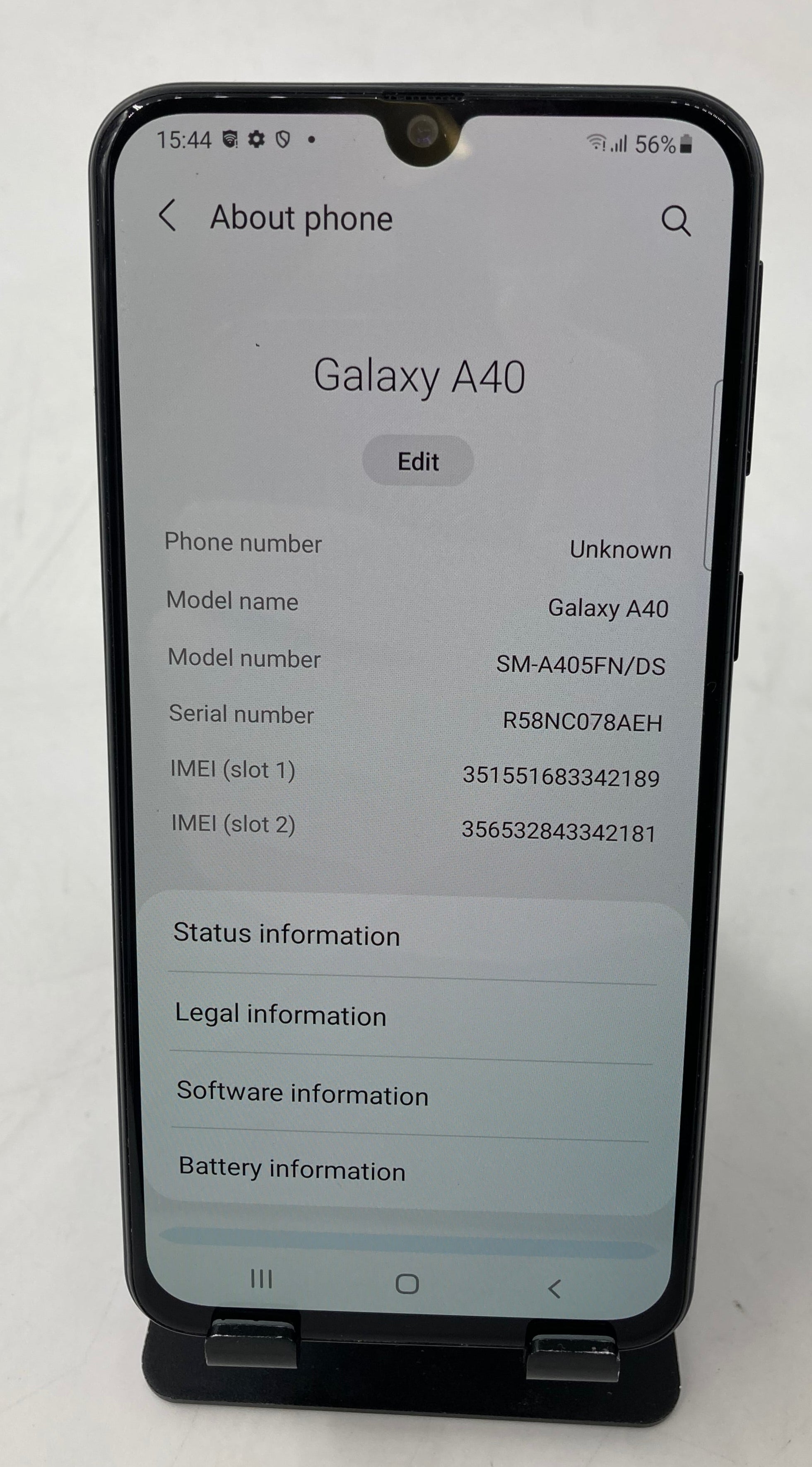 Samsung Galaxy A40 SM-A405FN/DS 64GB Chrome Unlocked