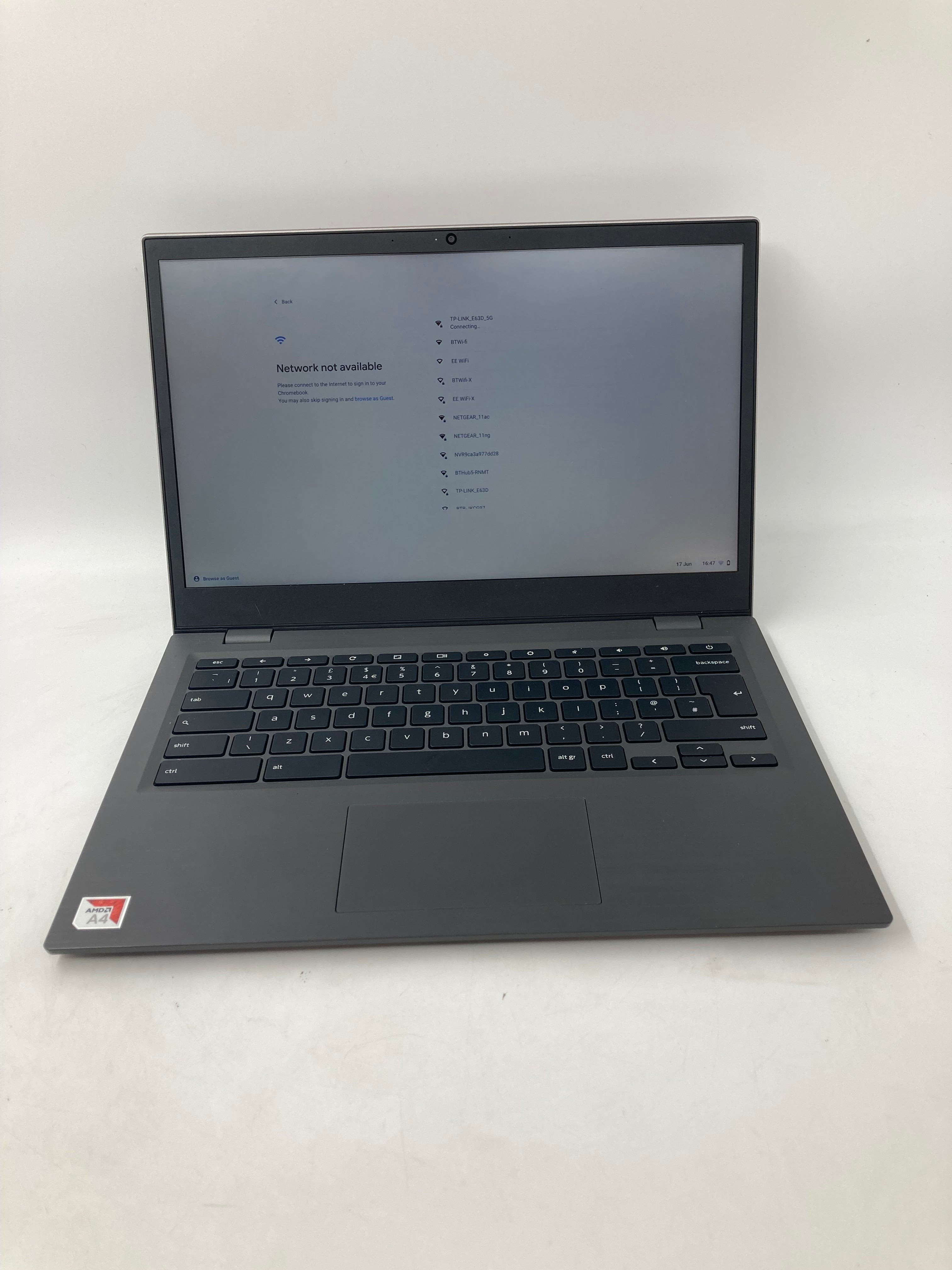 Lenovo ChromeBook 14e 14" Screen AMD A4 9120 4GB RAM 16GB SSD Chrome OS