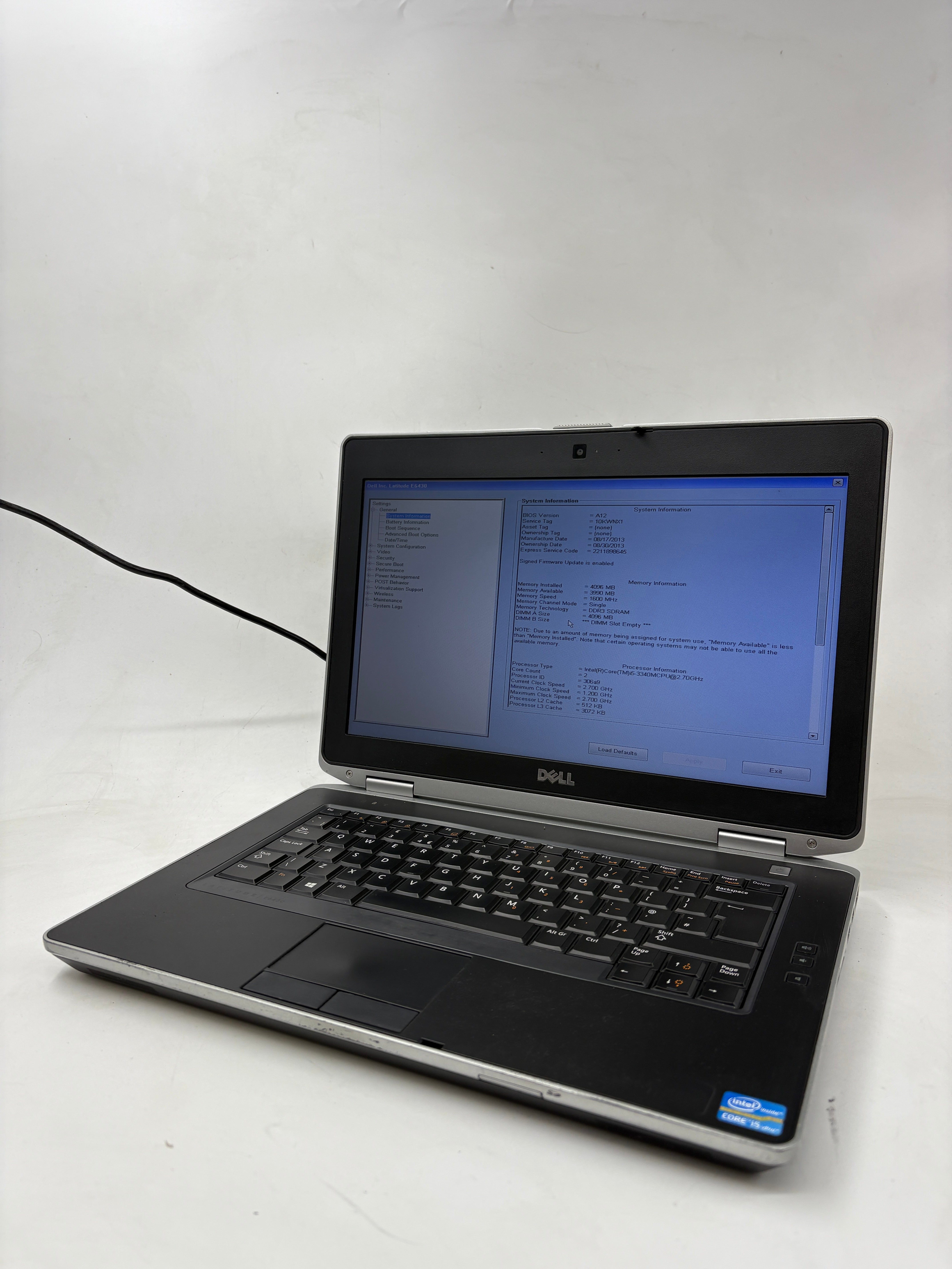 Dell Laptop Latitude E6430 14" Screen i5 3rd Gen 4GB RAM NO HDD NO OS